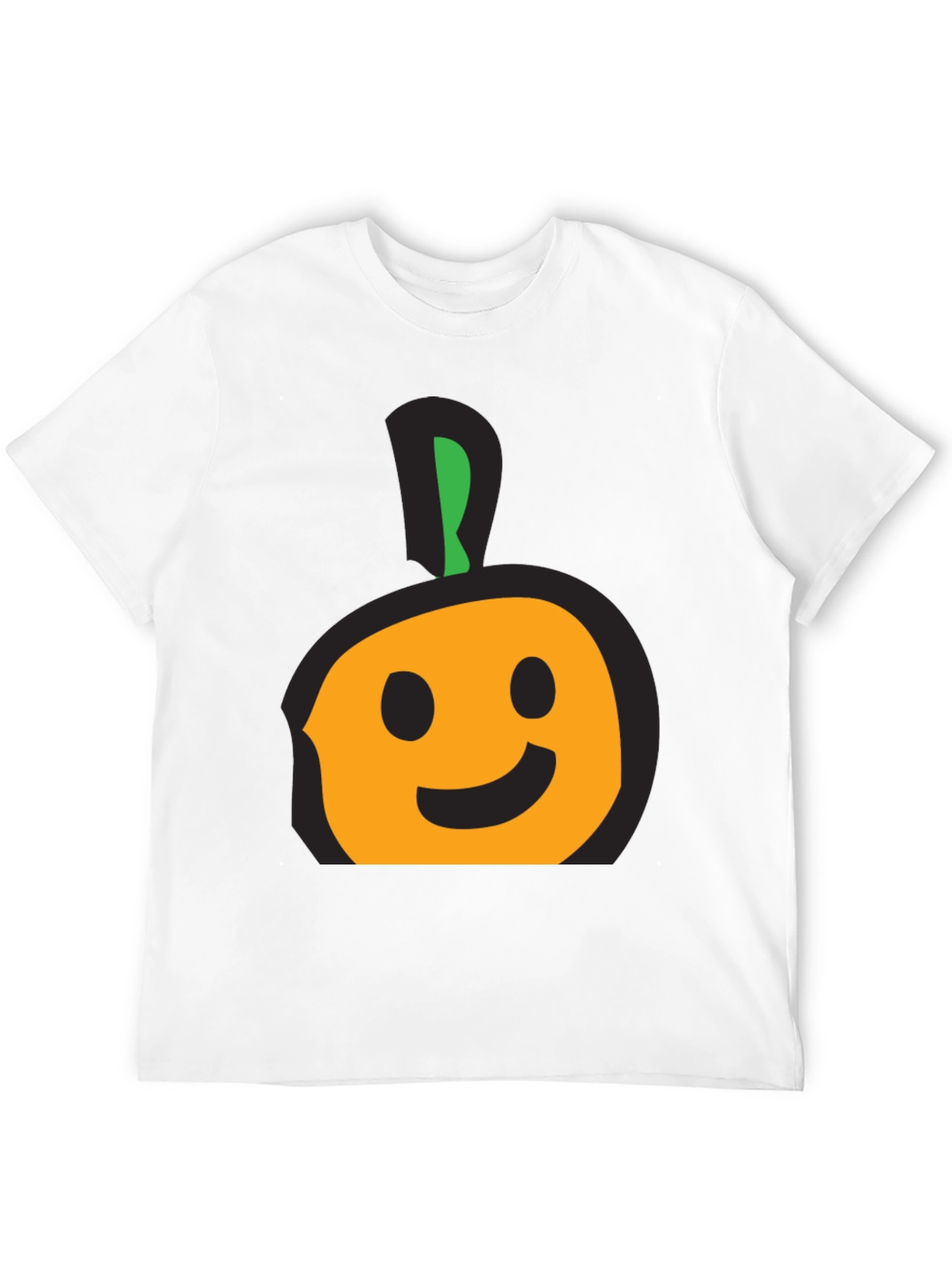 Whimsical Fruit Graphic Tee - Casual Black T-Shirt
