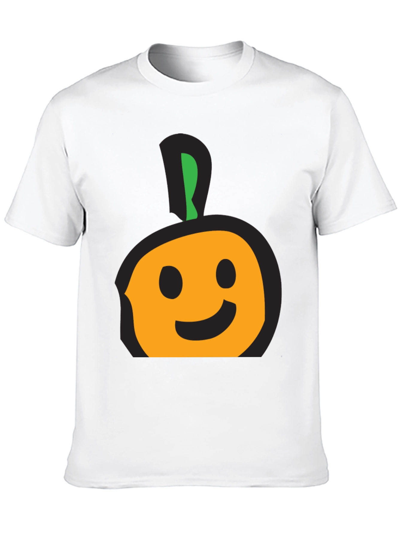 Whimsical Fruit Graphic Tee - Casual Black T-Shirt