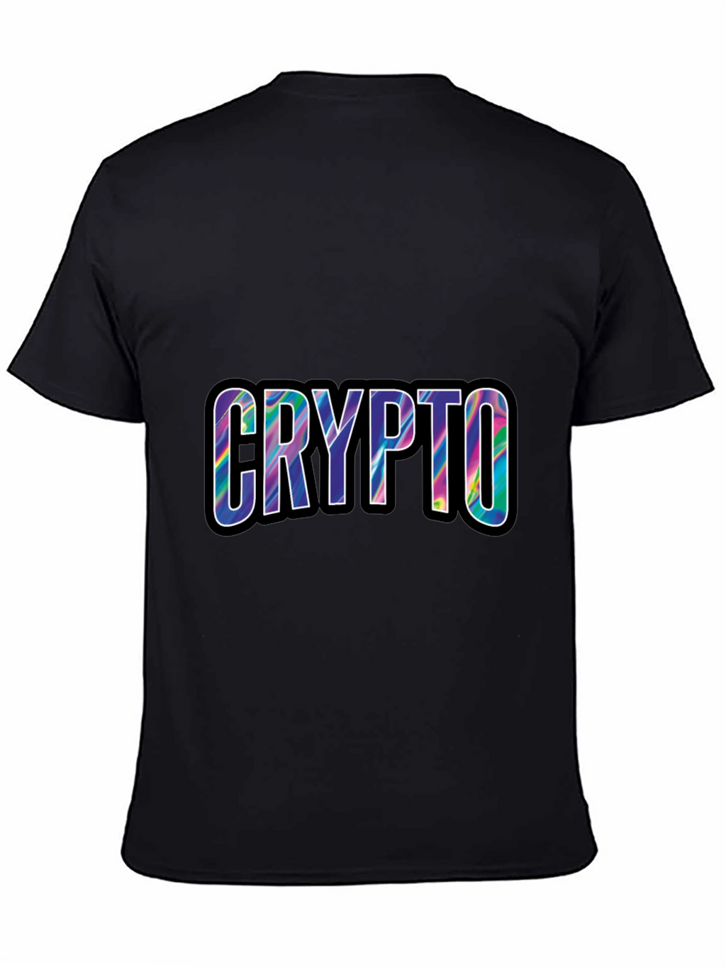 Crypto Tie Dye T-Shirt - Black