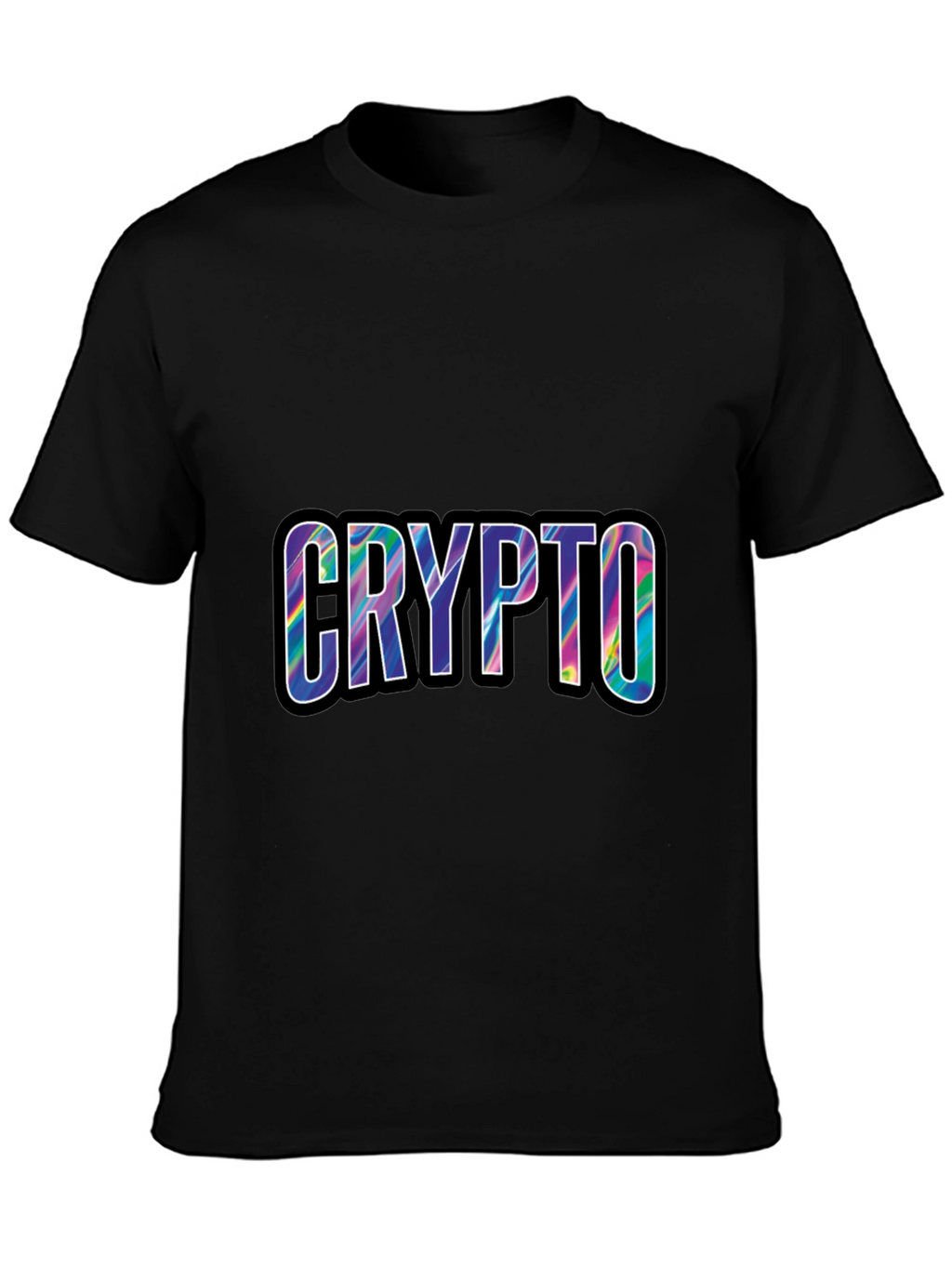 Crypto Tie Dye T-Shirt - Black