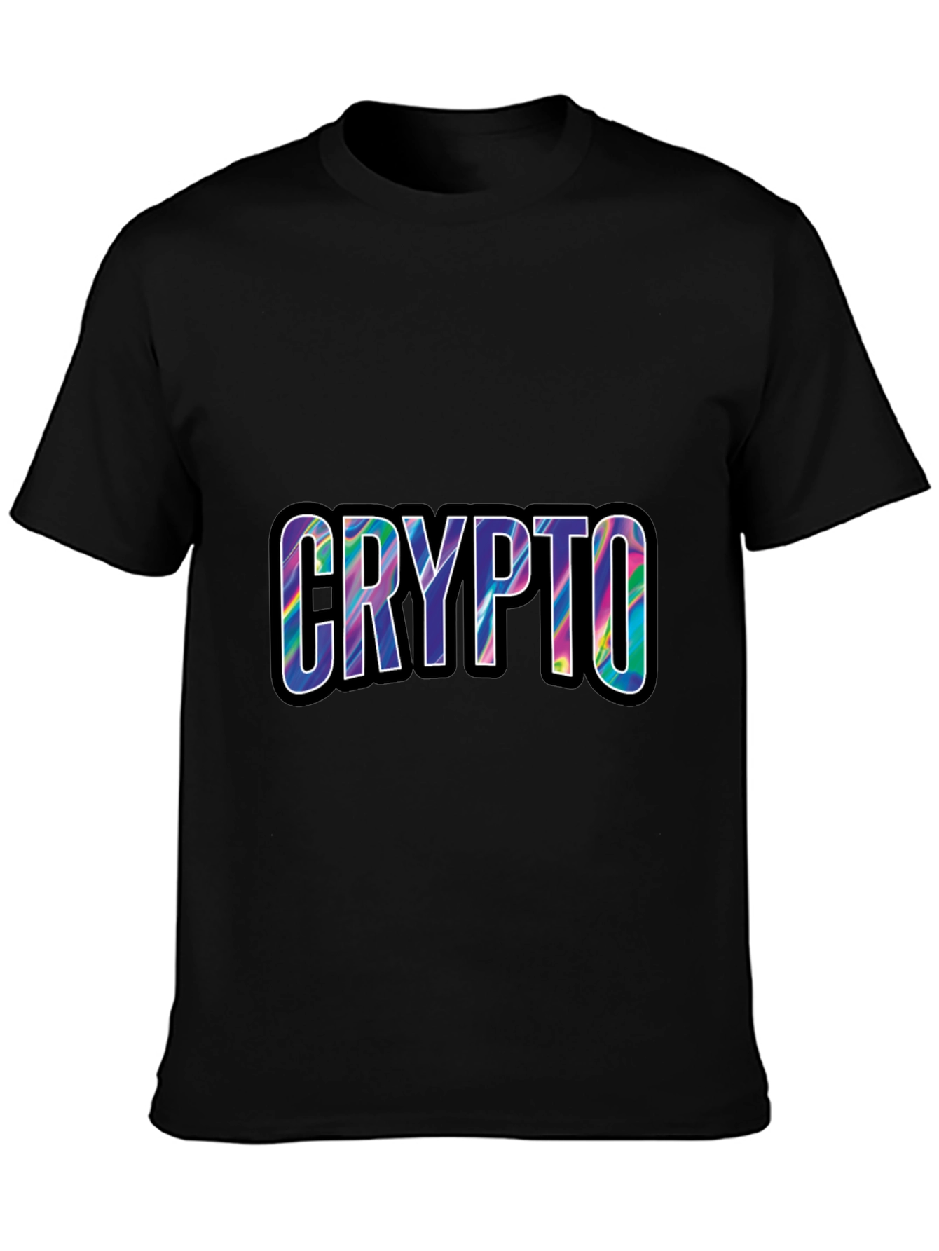 Crypto Tie Dye T-Shirt - Black