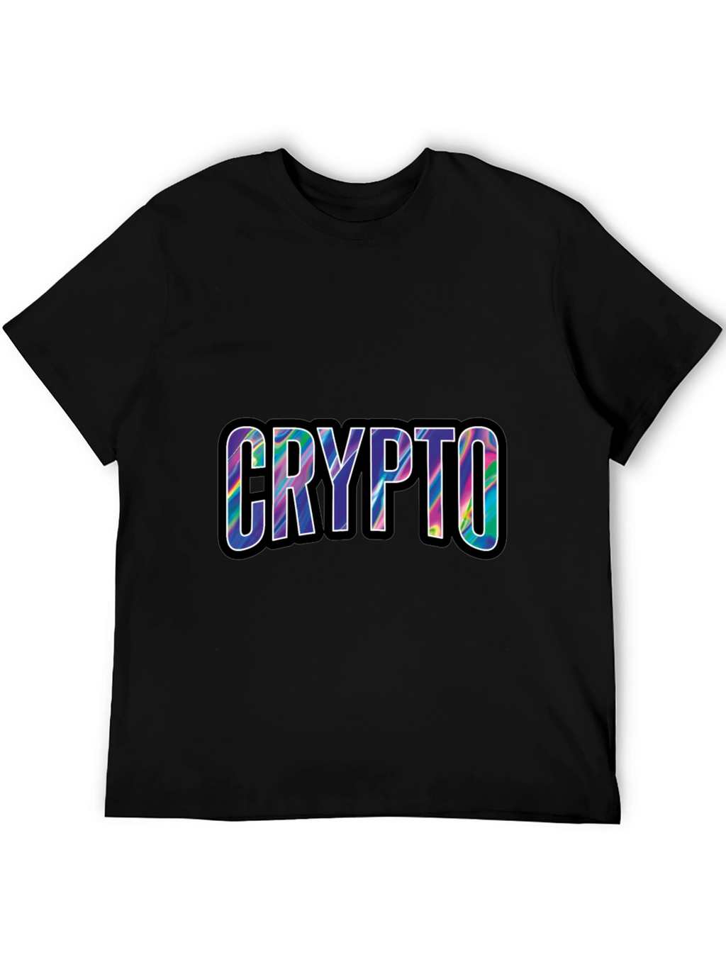 Crypto Tie Dye T-Shirt - Black