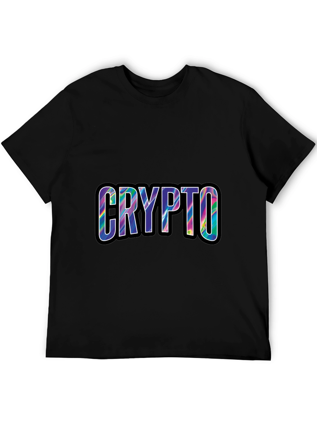 Crypto Tie Dye T-Shirt - Black