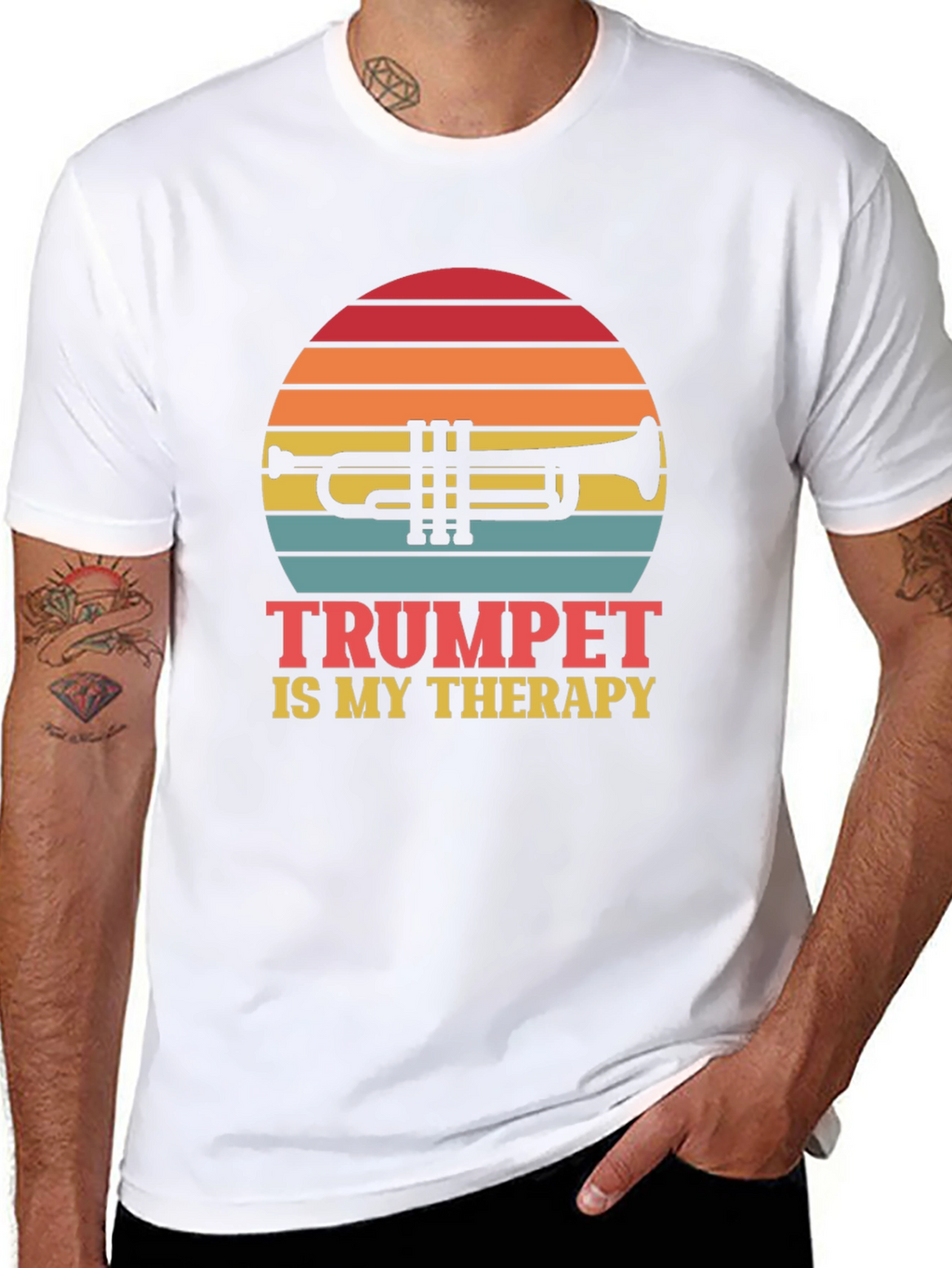 Trumpet Is My Therapy T-Shirt Musician Tee