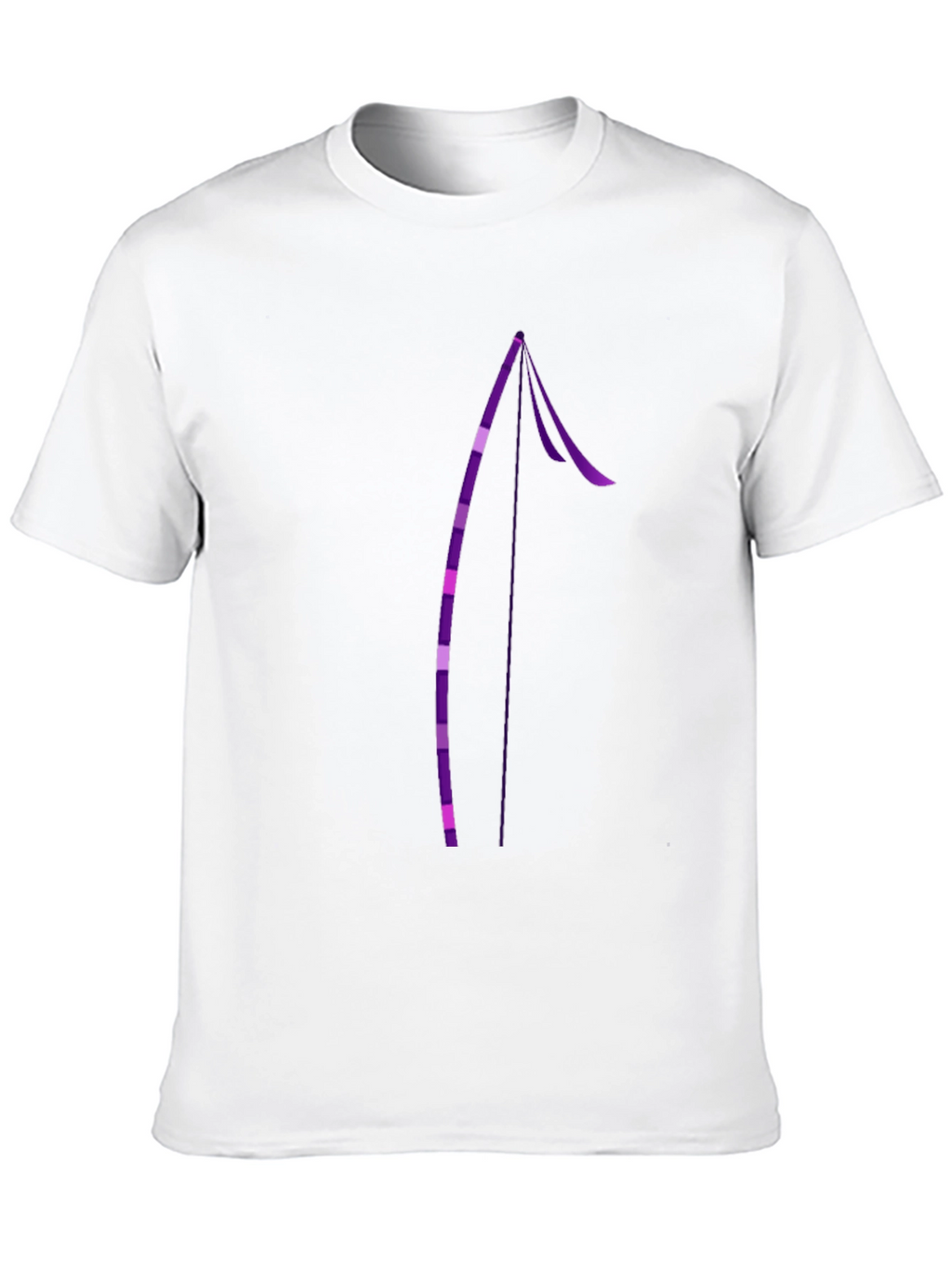 Stylish Black Tee with Purple Arrow Design