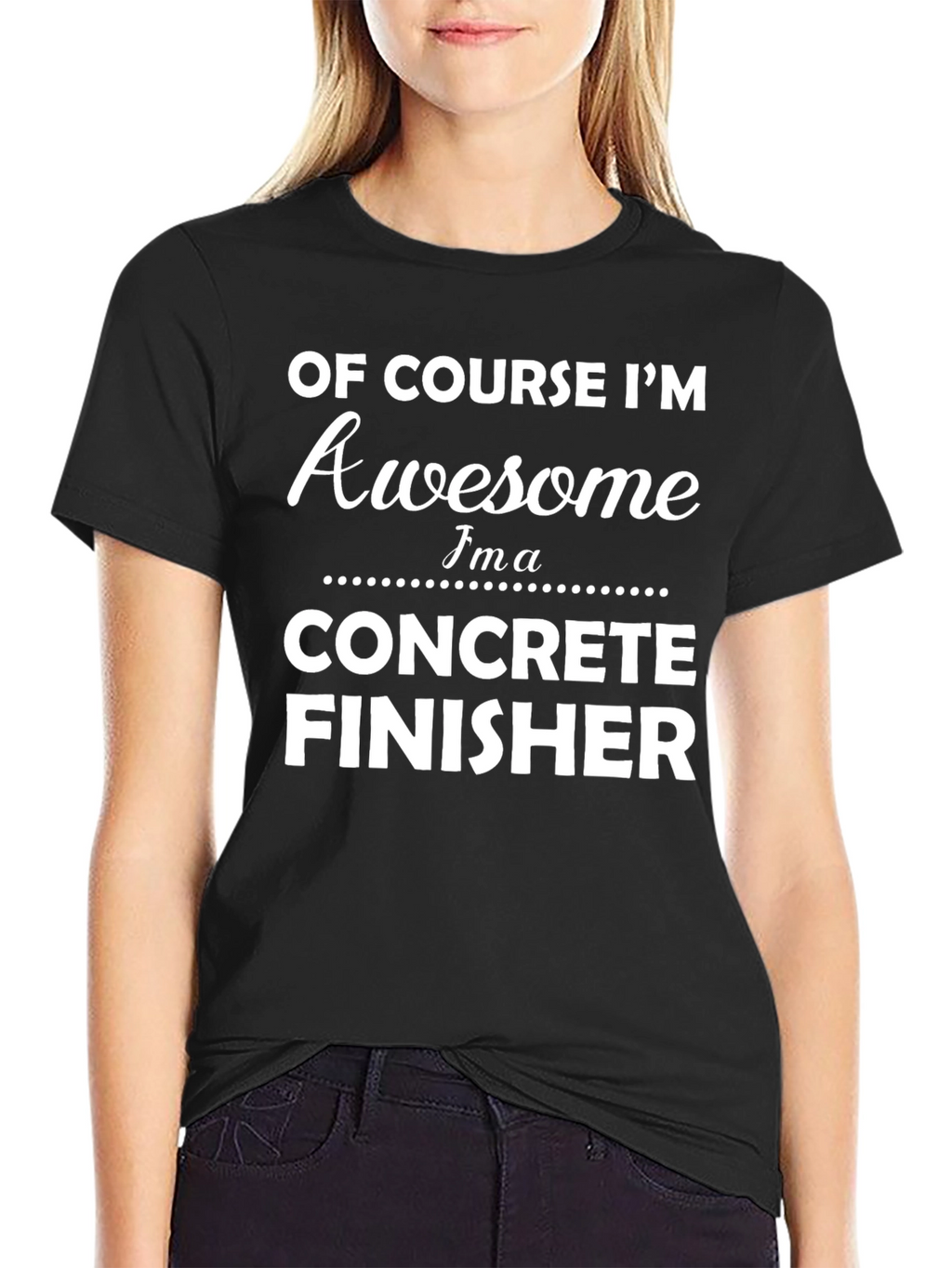 Awesome Concrete Finisher T-Shirt - Black