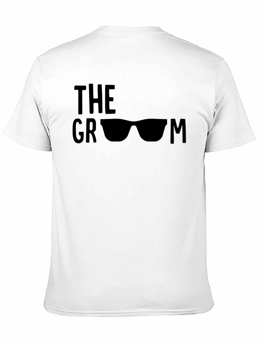 Cool Groom T-Shirt with Sunglasses Graphic - Black