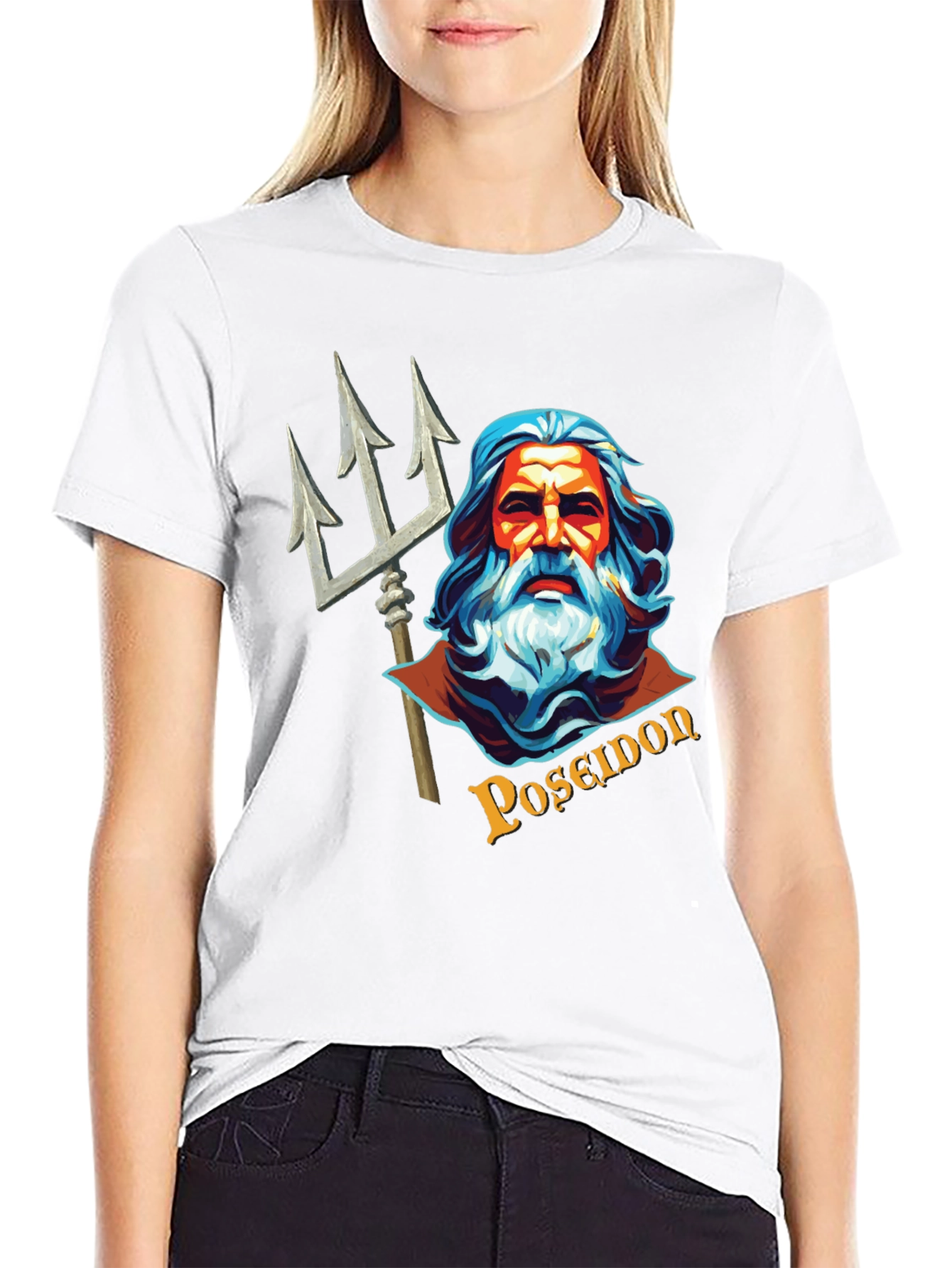 Poseidon Graphic Tee - Mythical Sea God T-Shirt