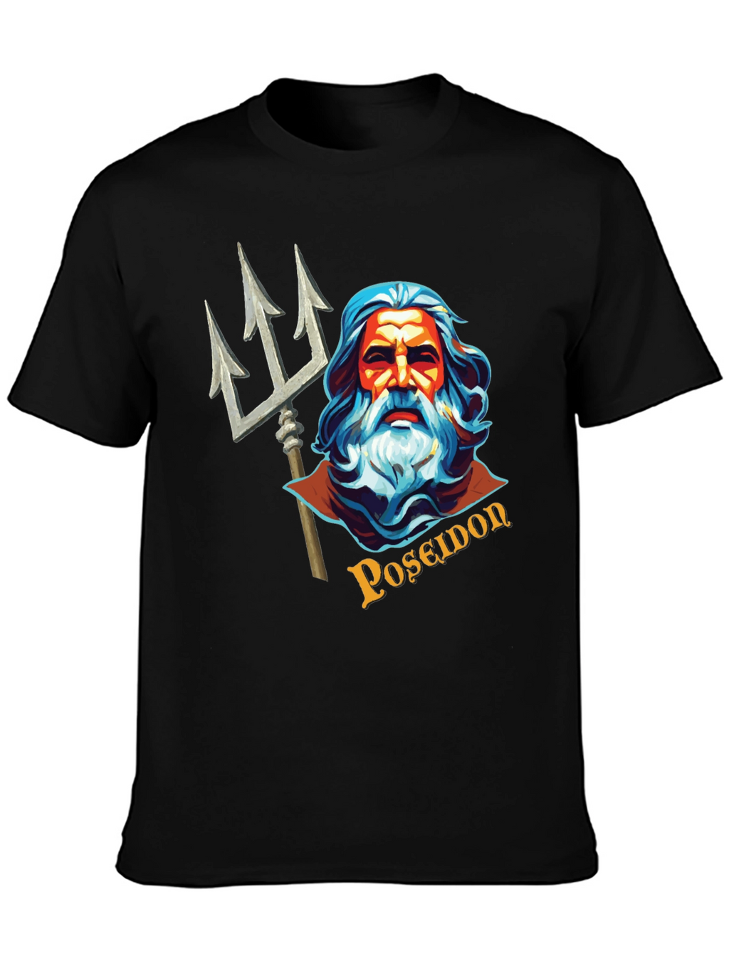 Poseidon Graphic Tee - Mythical Sea God T-Shirt