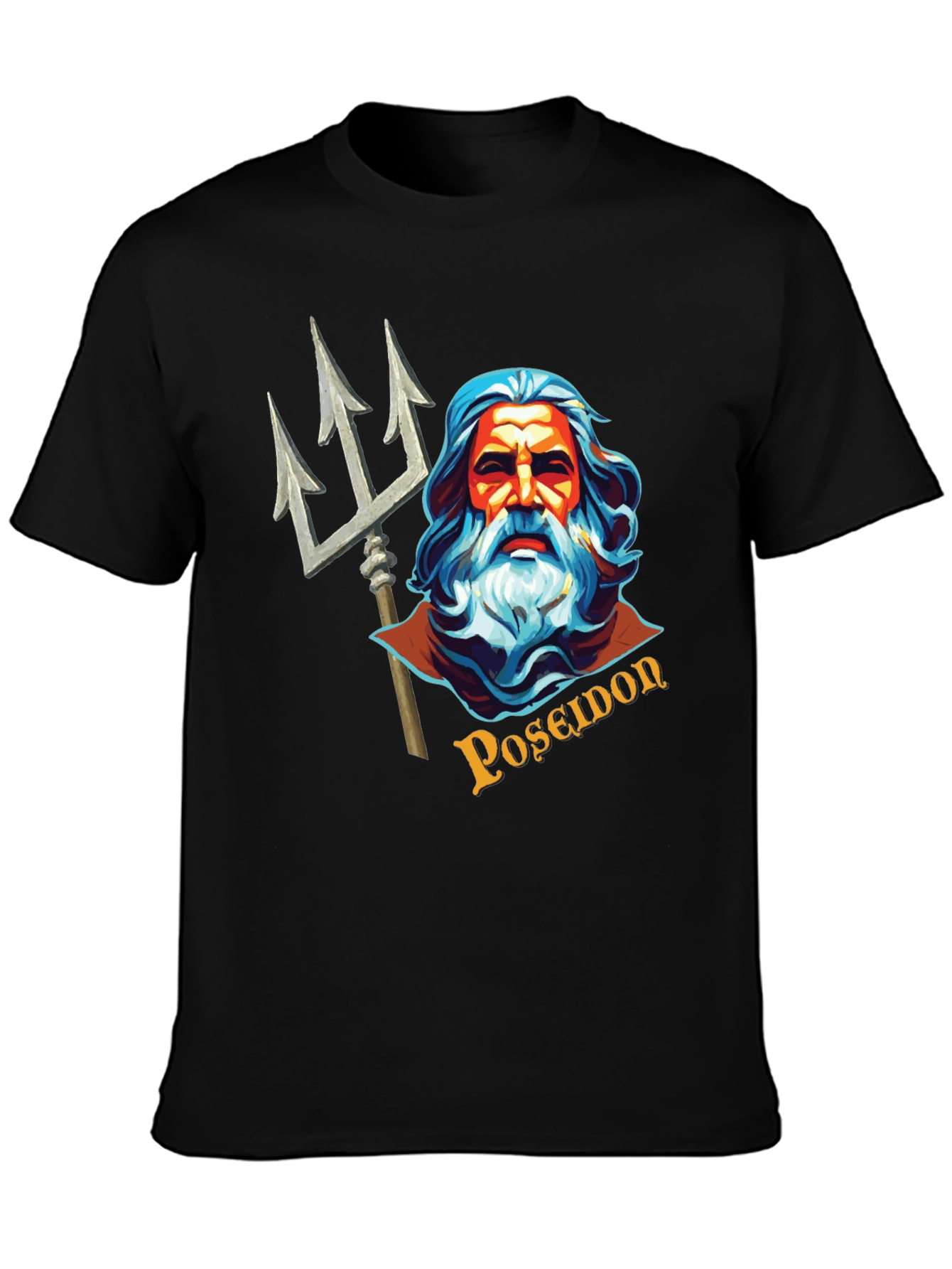 Poseidon Graphic Tee - Mythical Sea God T-Shirt