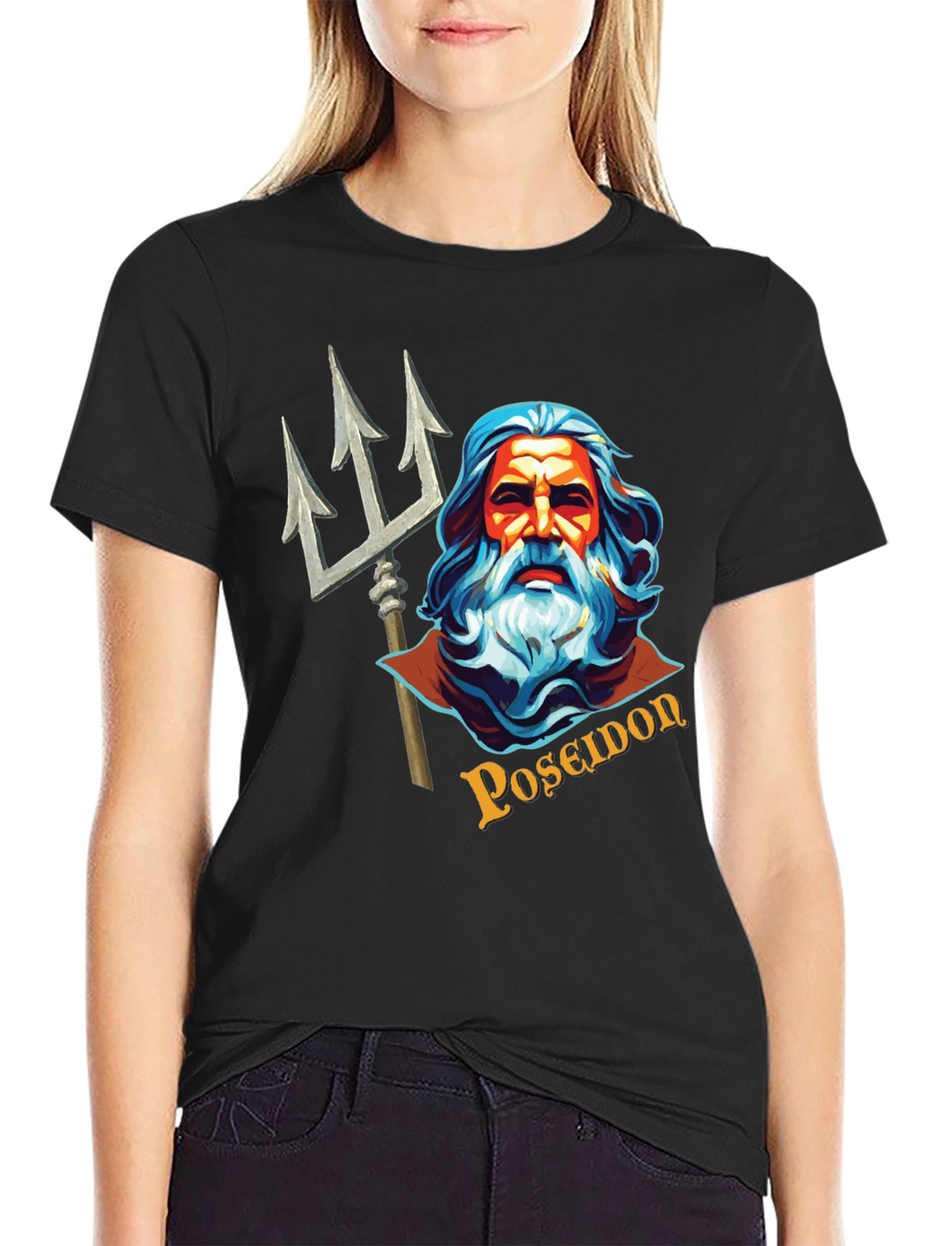 Poseidon Graphic Tee - Mythical Sea God T-Shirt