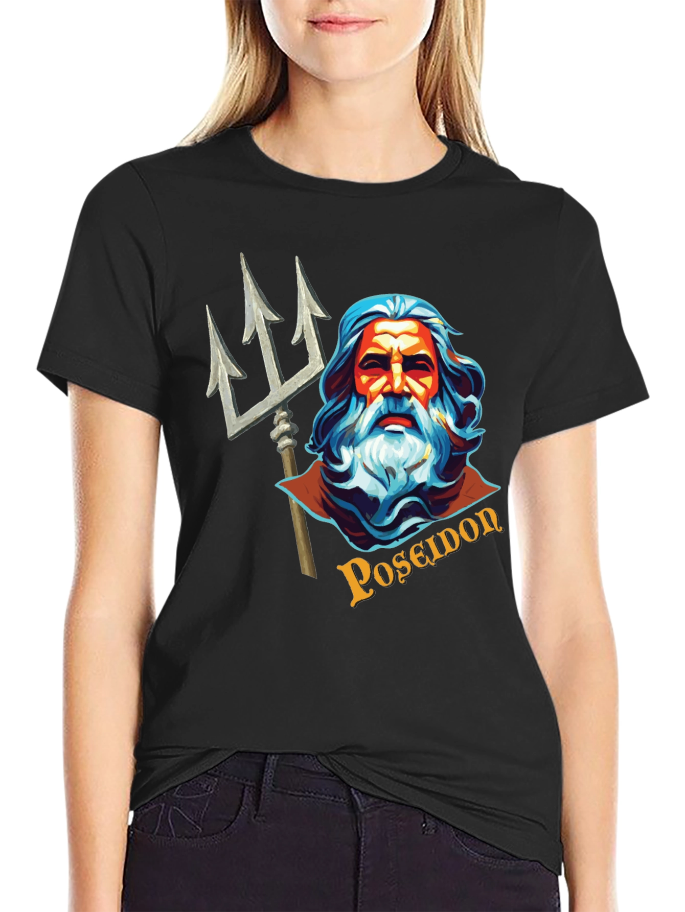 Poseidon Graphic Tee - Mythical Sea God T-Shirt
