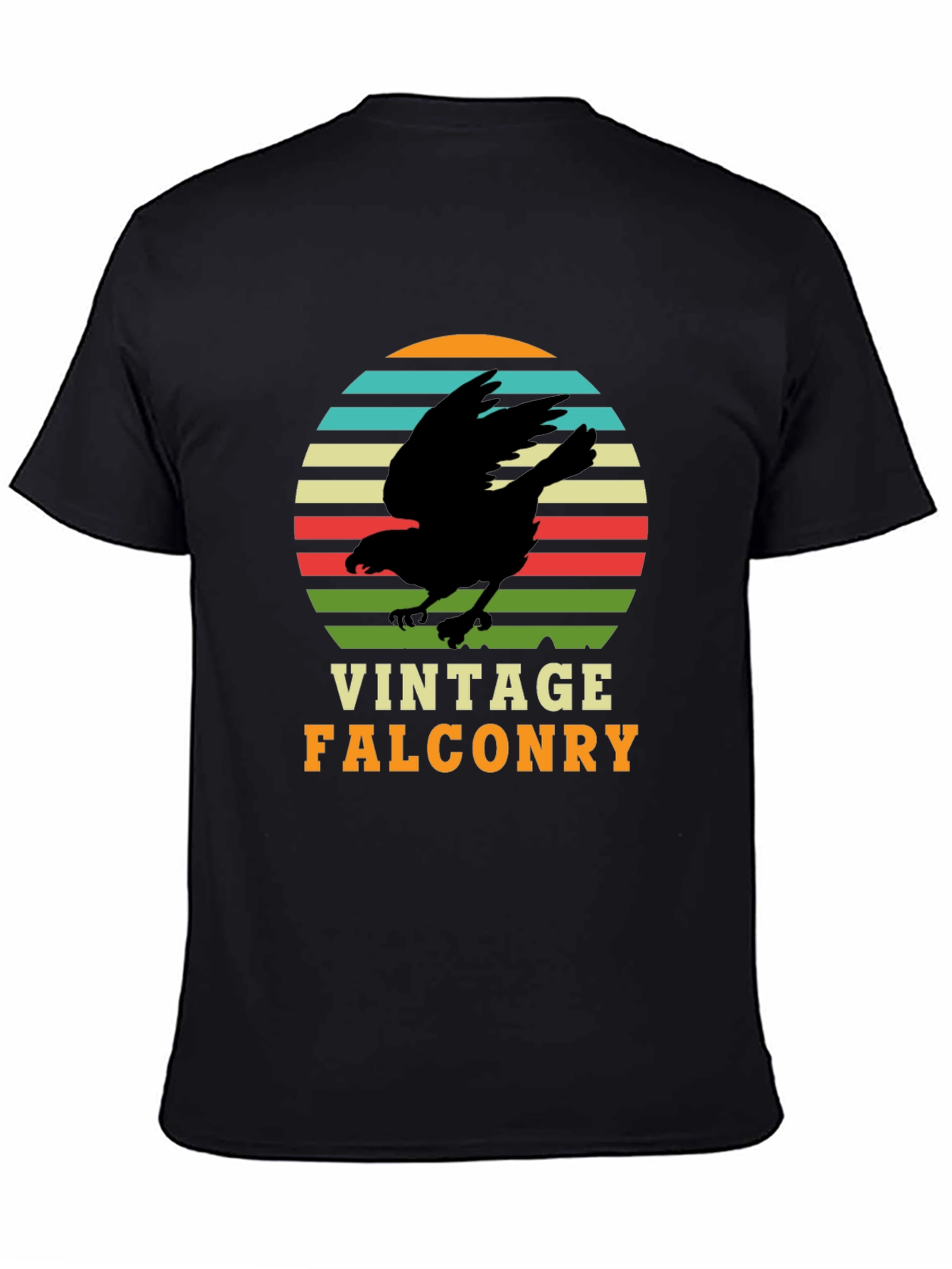 Vintage Falconry Graphic Tee - Retro Bird Lover T-Shirt