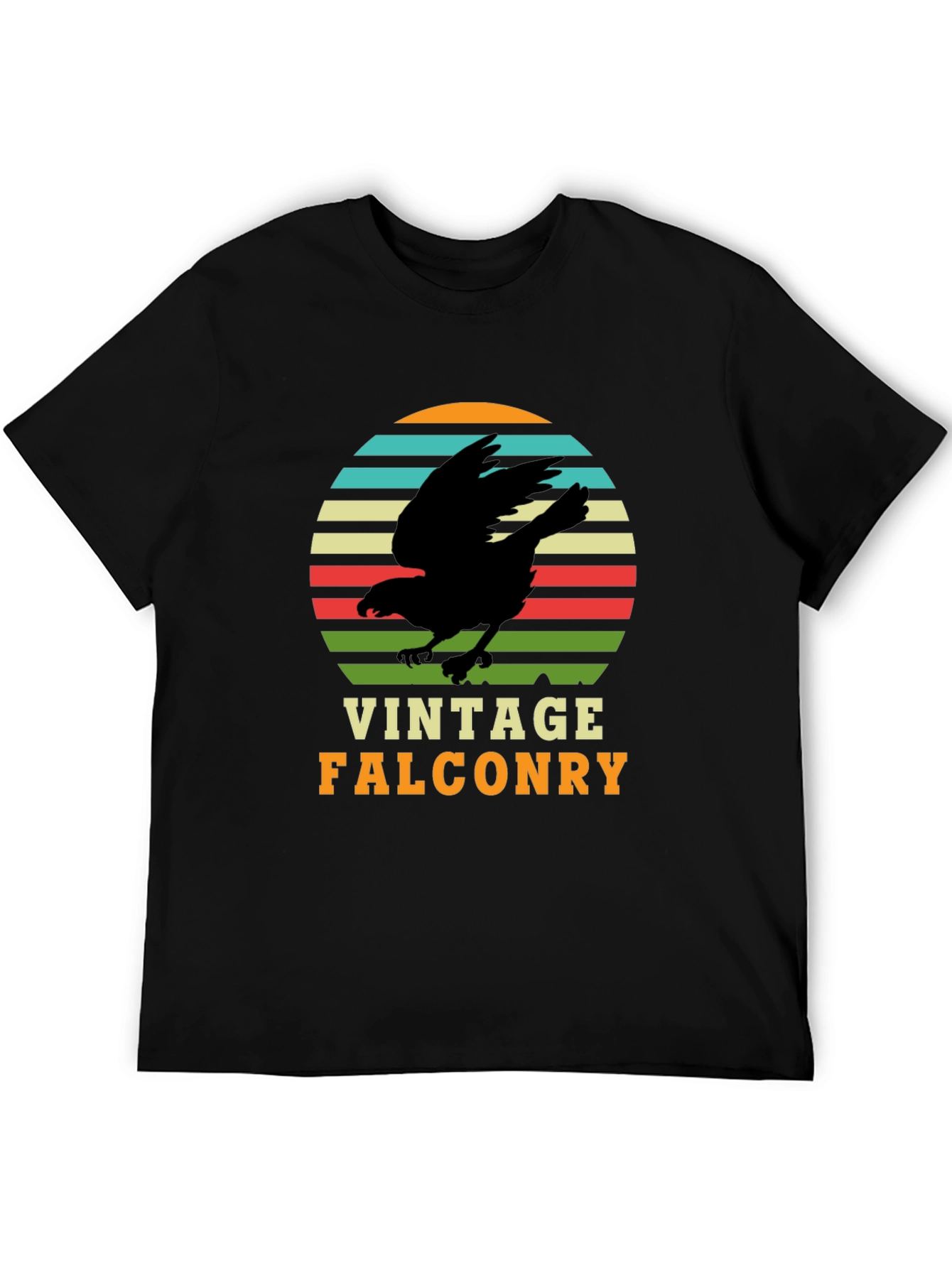 Vintage Falconry Graphic Tee - Retro Bird Lover T-Shirt