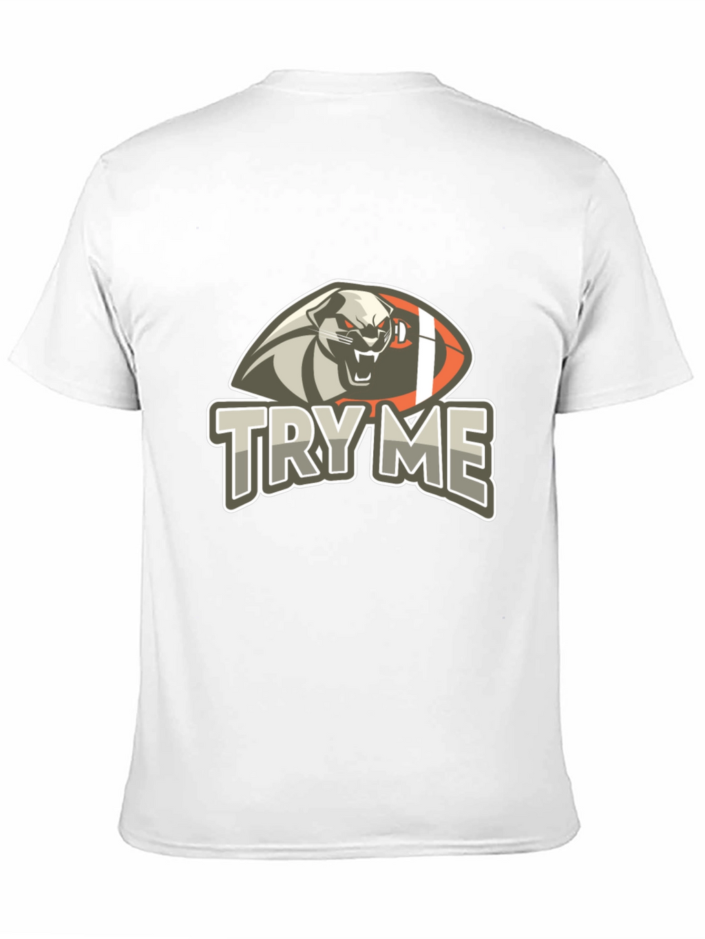 Try Me T-Shirt - Graphic Tee with Football Animal