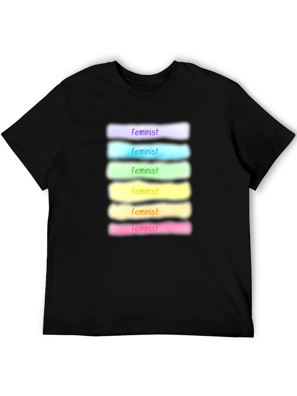 Feminist Rainbow T-Shirt - Soft Cotton Blend