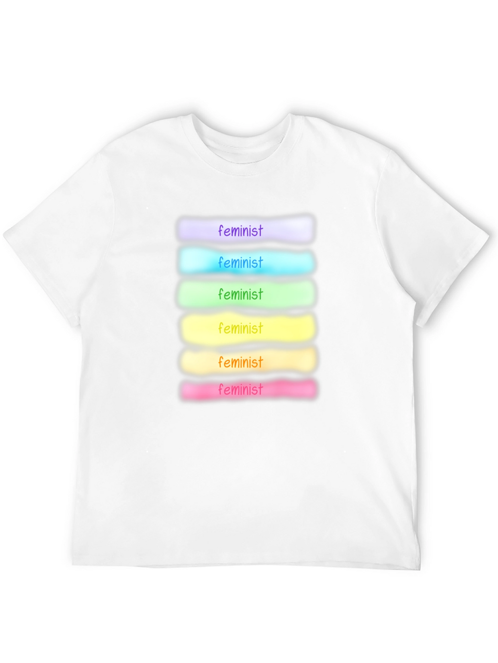 Feminist Rainbow T-Shirt - Soft Cotton Blend