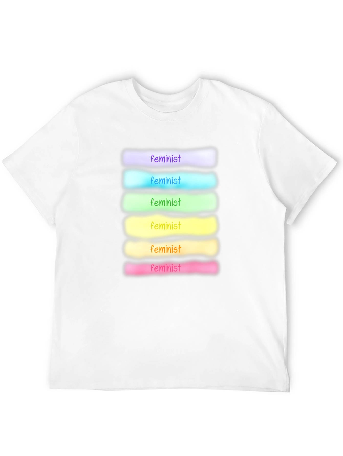 Feminist Rainbow T-Shirt - Soft Cotton Blend
