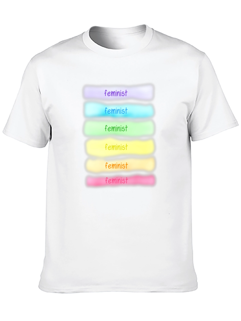 Feminist Rainbow T-Shirt - Soft Cotton Blend