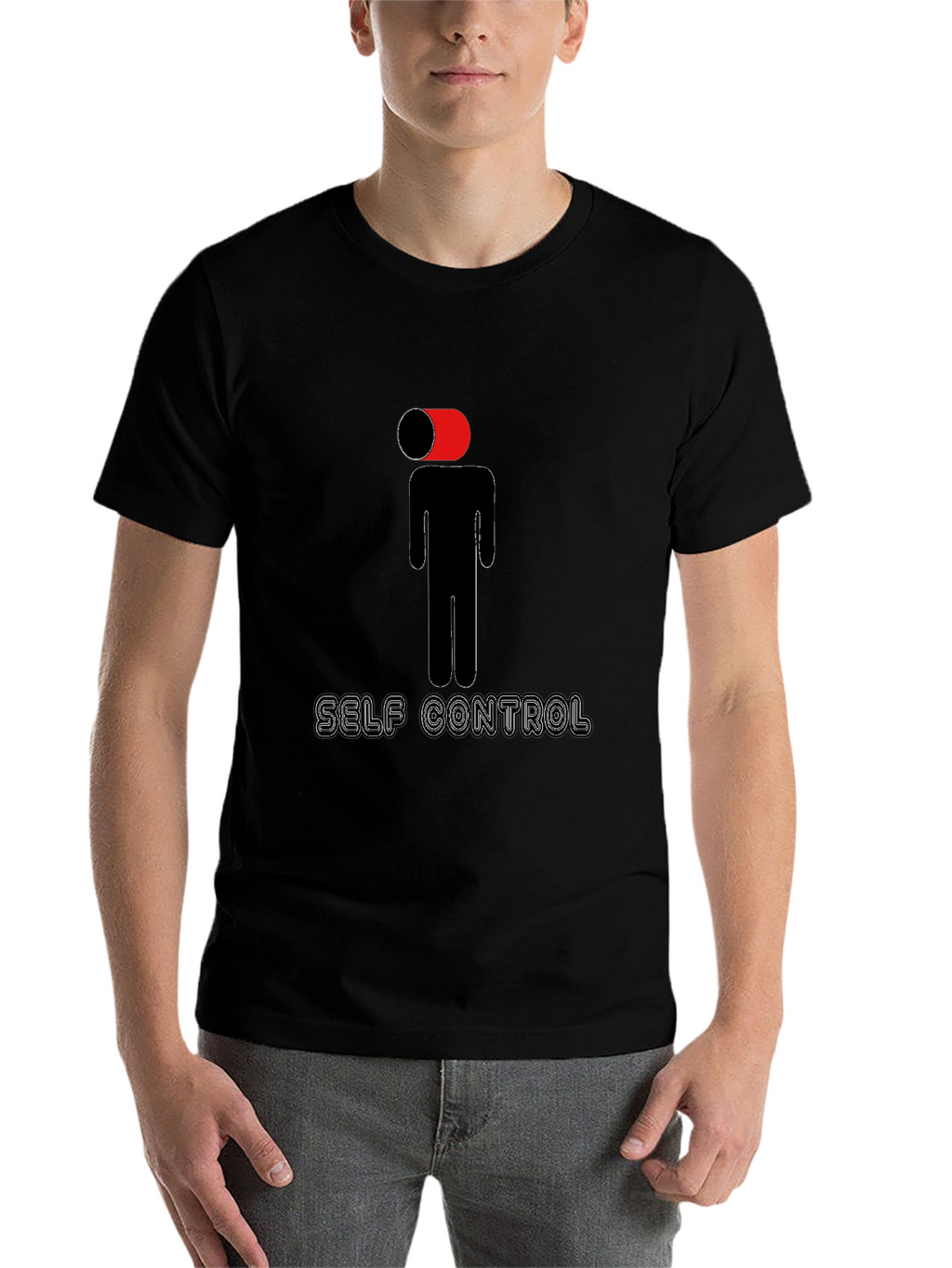 Self Control T-Shirt - Funny Brain Illustration
