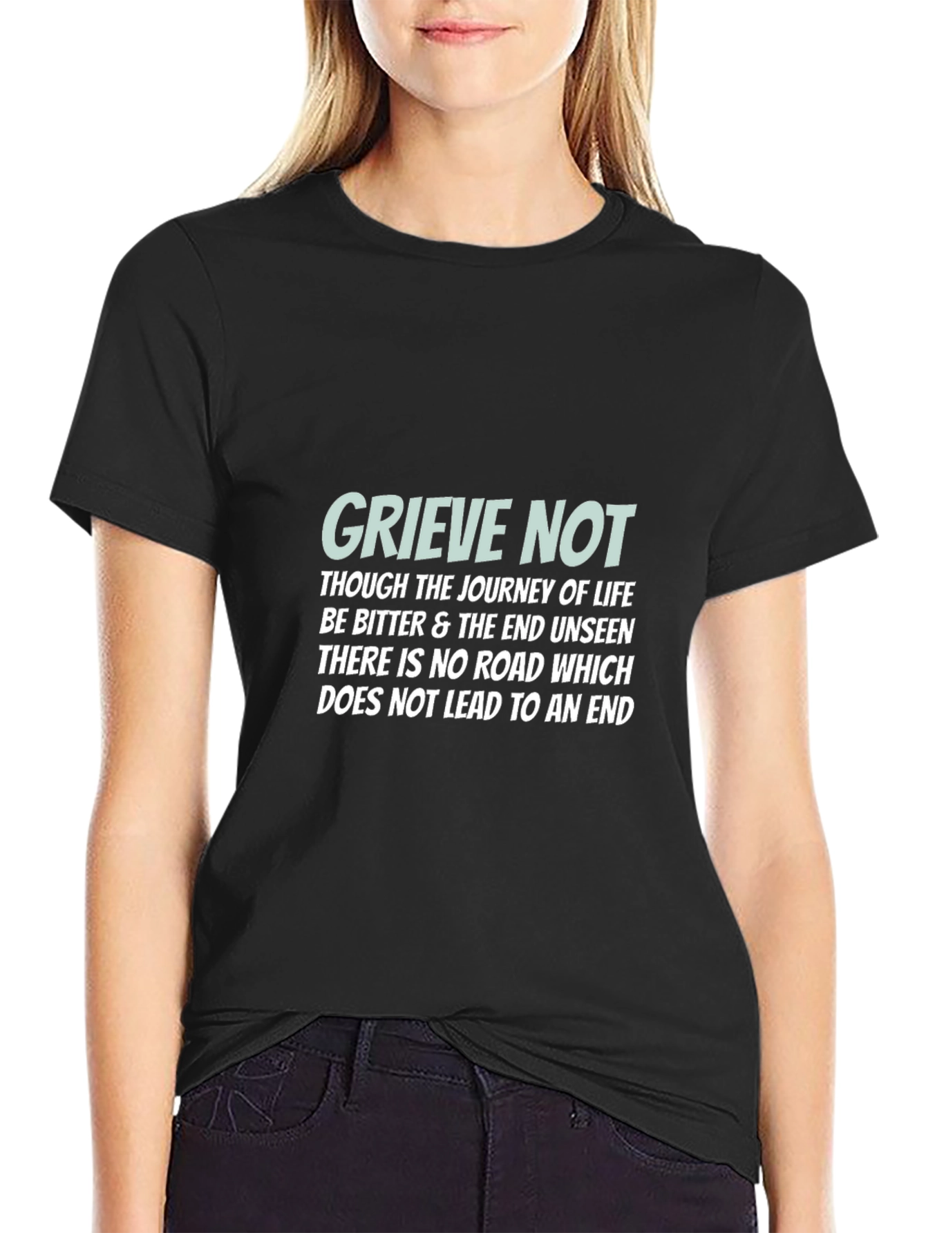 Grieve Not Graphic Tee - Inspirational Message