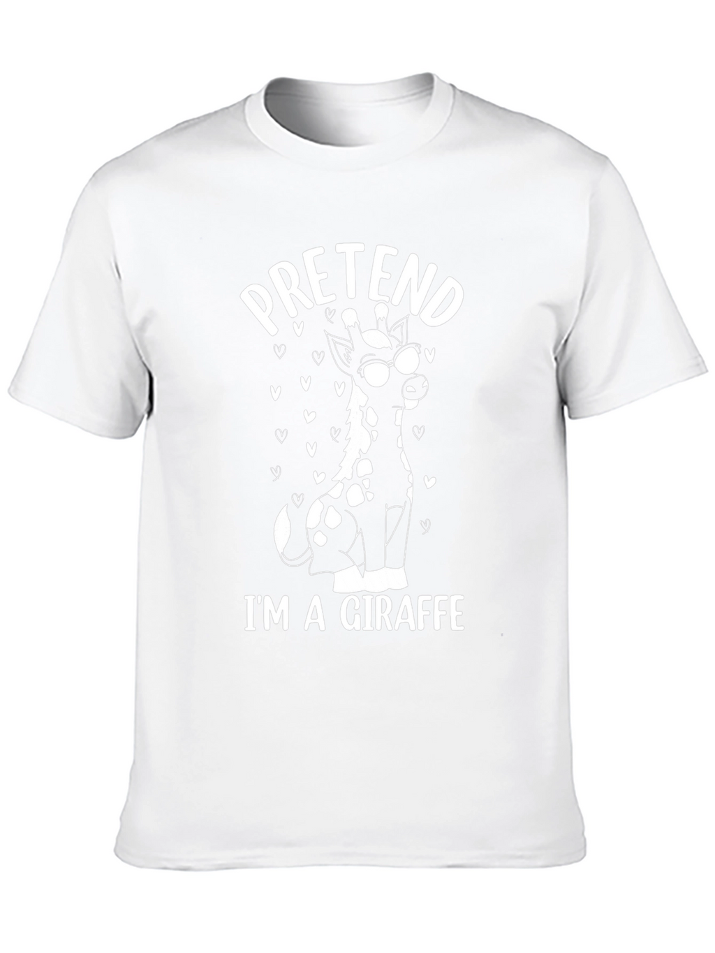 Pretend Im a Giraffe Tee - Funny Animal T-Shirt