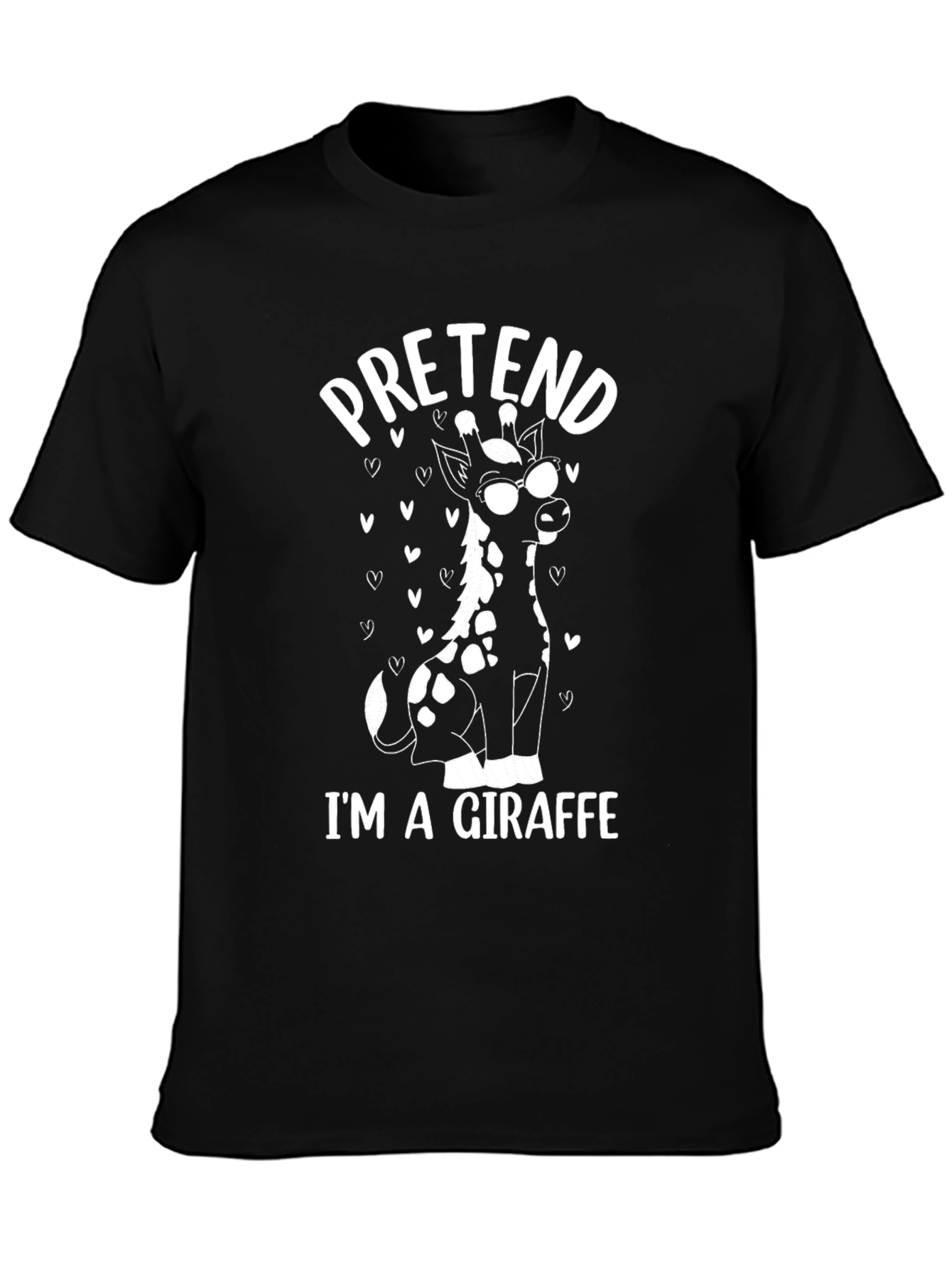 Pretend Im a Giraffe Tee - Funny Animal T-Shirt