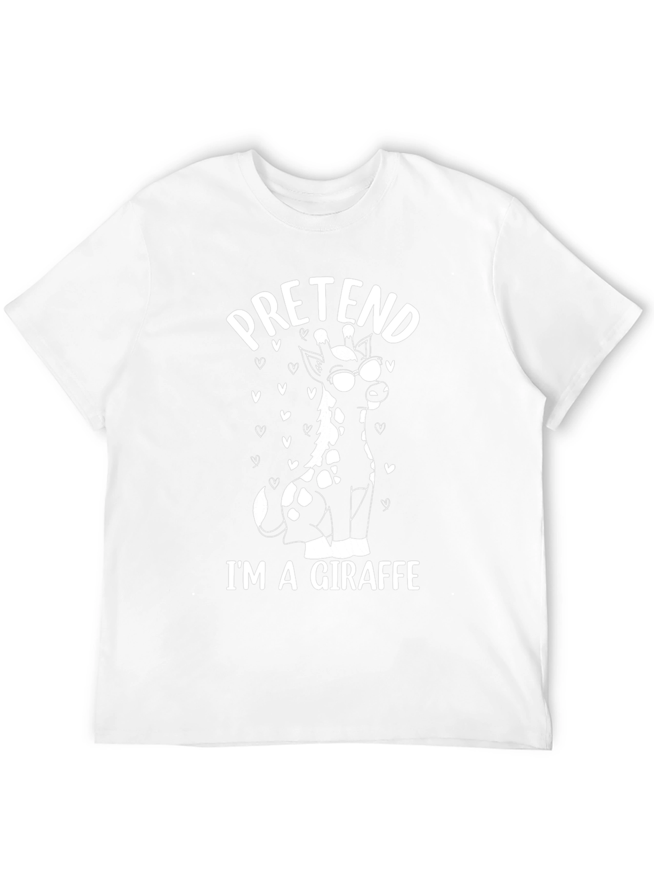 Pretend Im a Giraffe Tee - Funny Animal T-Shirt