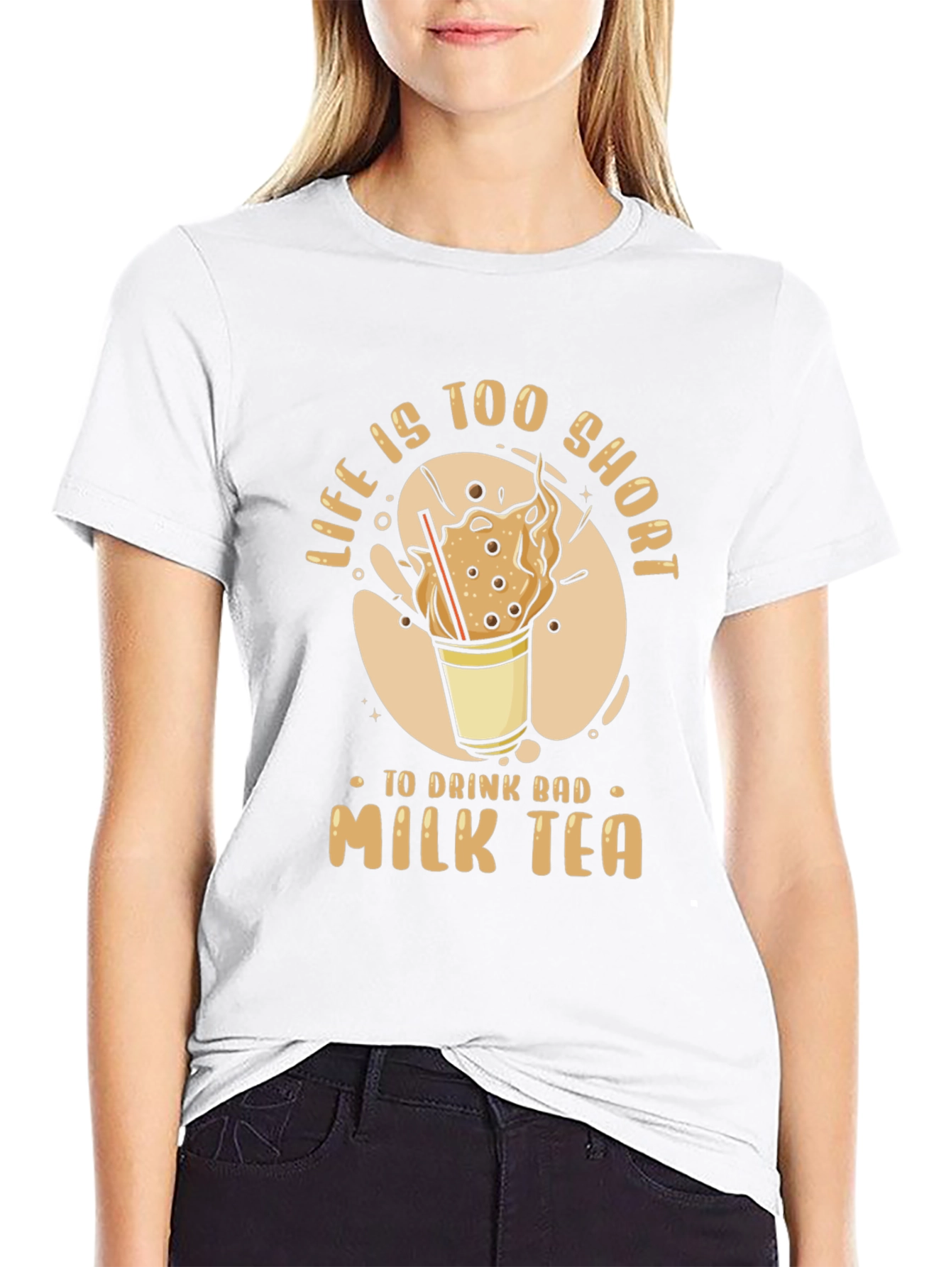 Life is Too Short Milk Tea T-Shirt