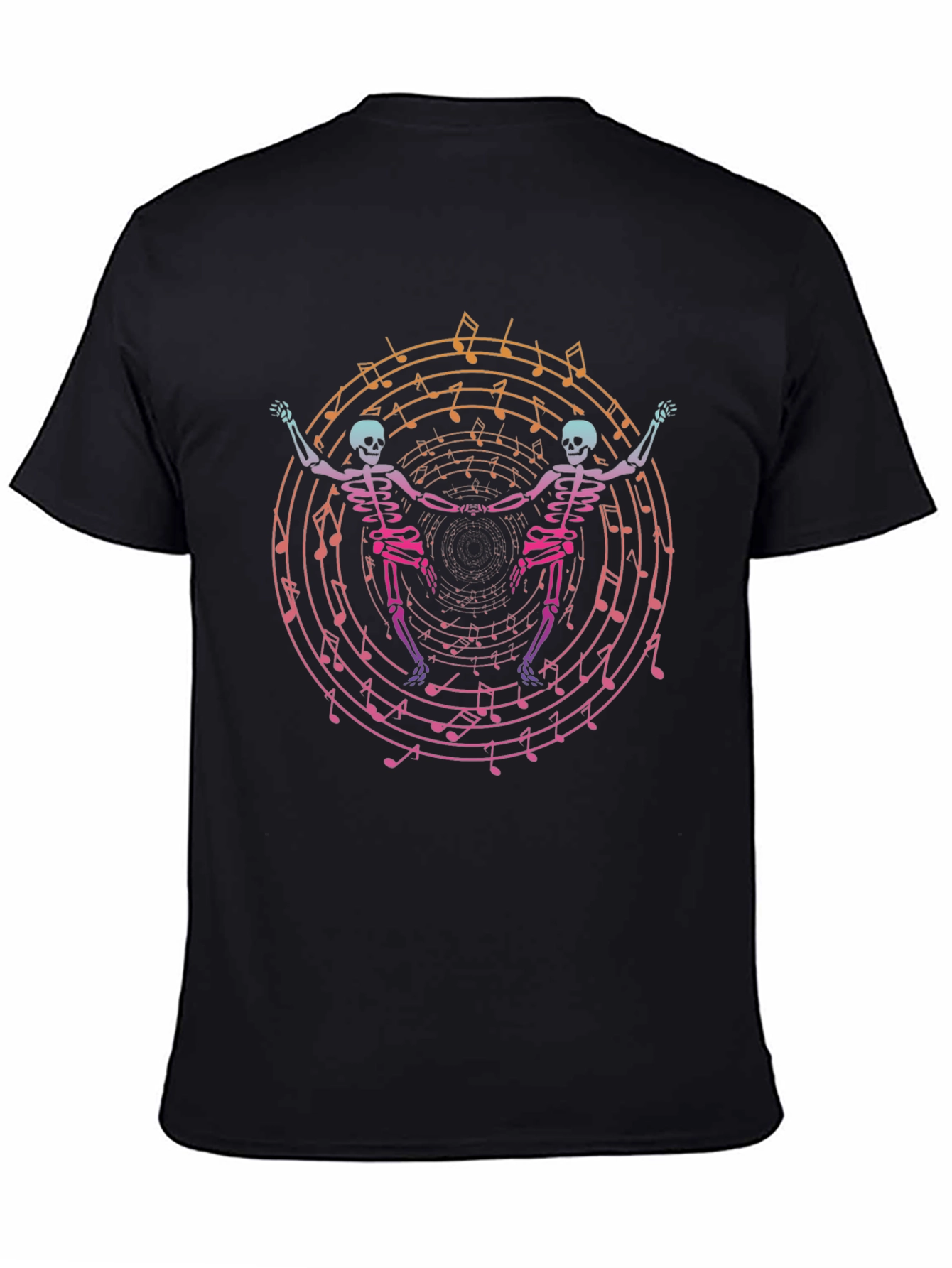 Dancing Skeletons Music T-Shirt - Unique Graphic Tee