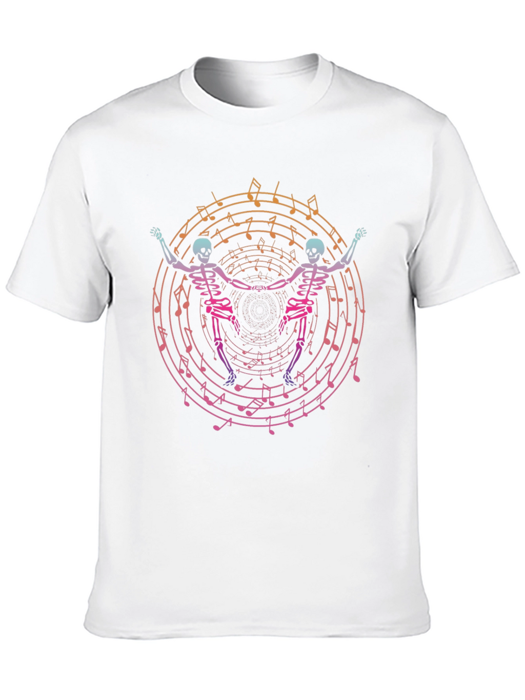 Dancing Skeletons Music T-Shirt - Unique Graphic Tee