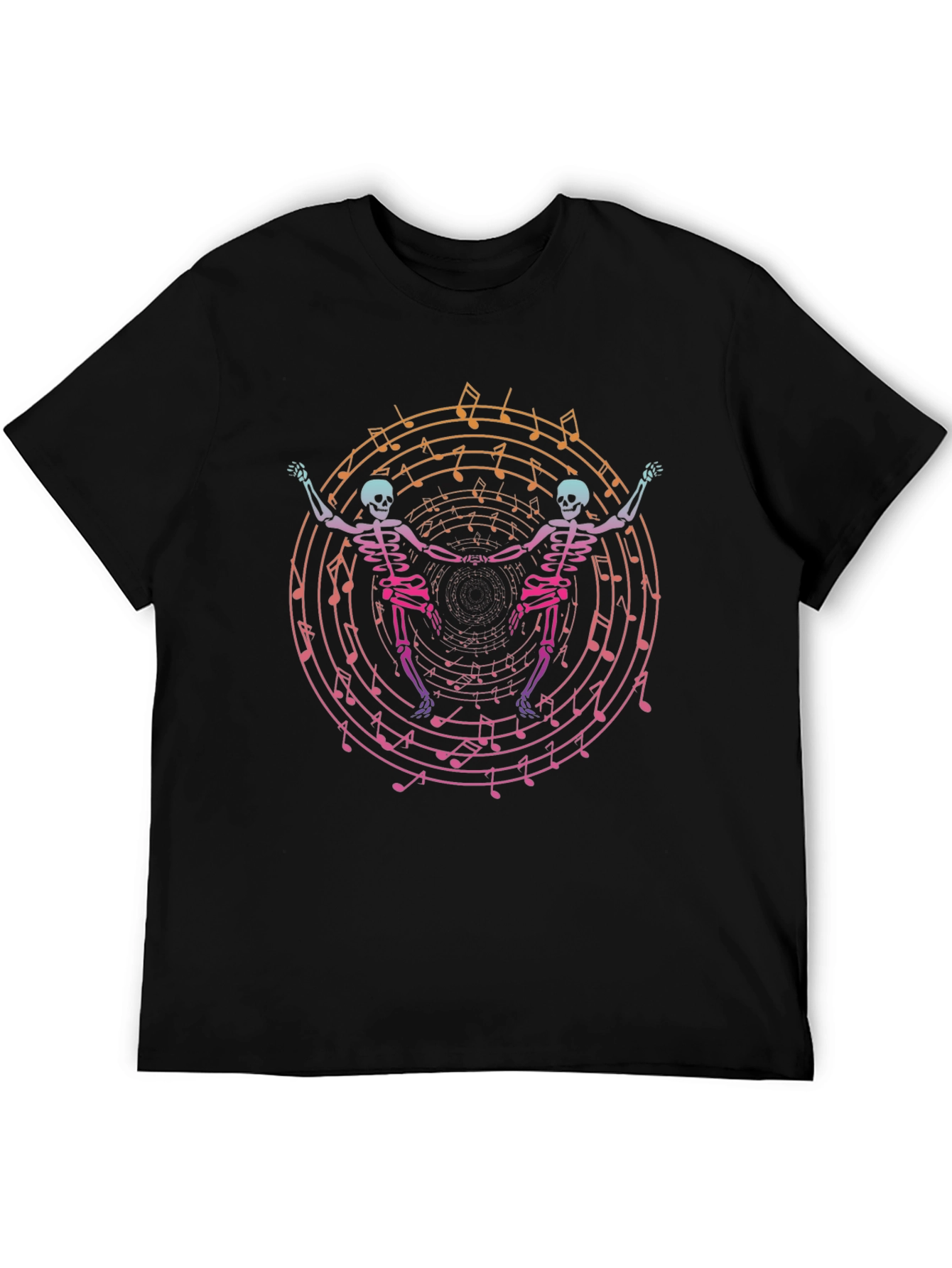 Dancing Skeletons Music T-Shirt - Unique Graphic Tee