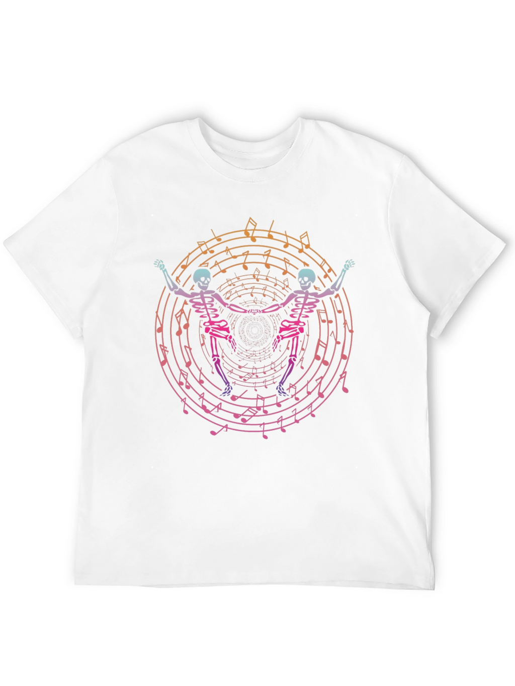 Dancing Skeletons Music T-Shirt - Unique Graphic Tee