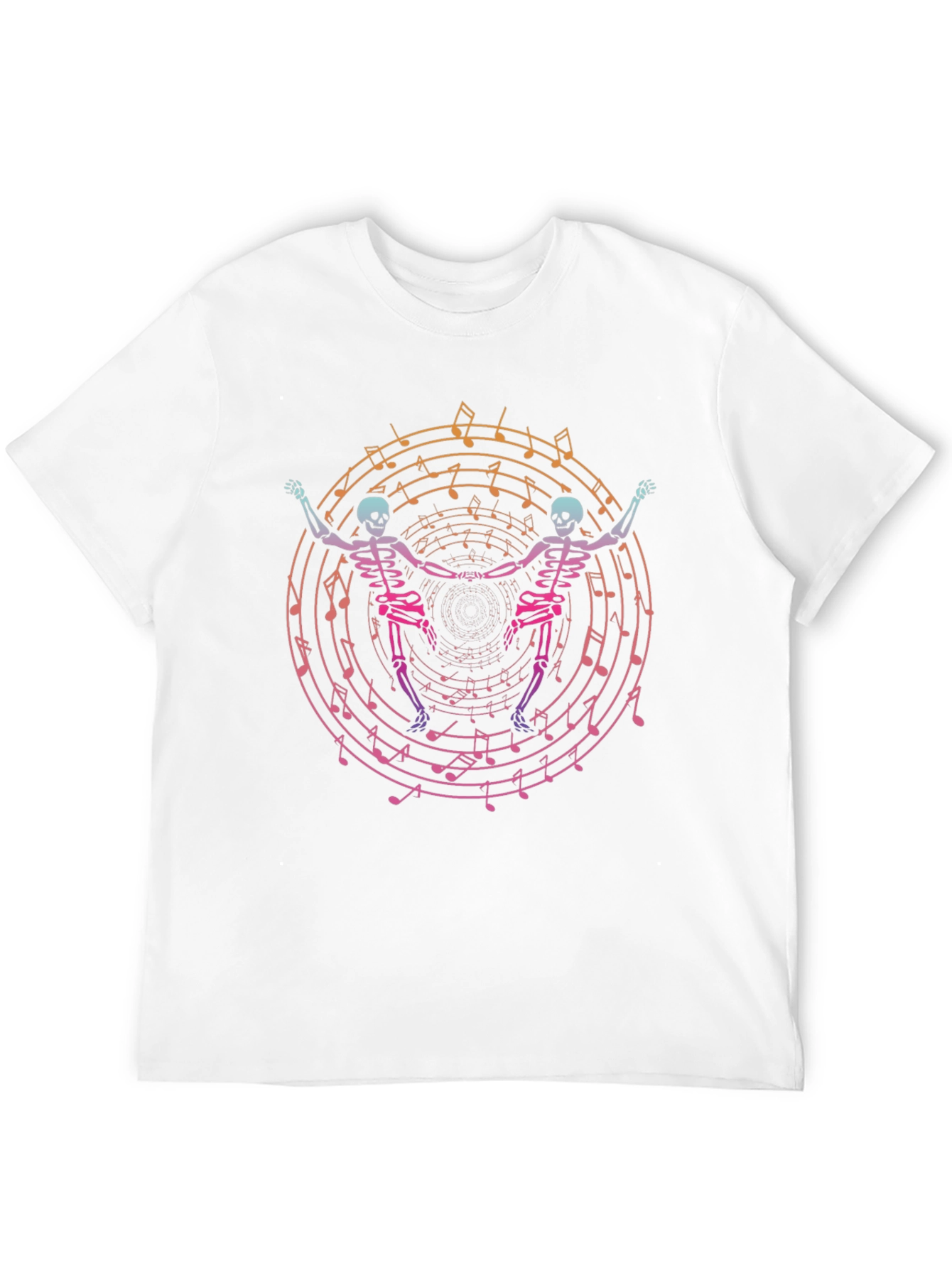 Dancing Skeletons Music T-Shirt - Unique Graphic Tee