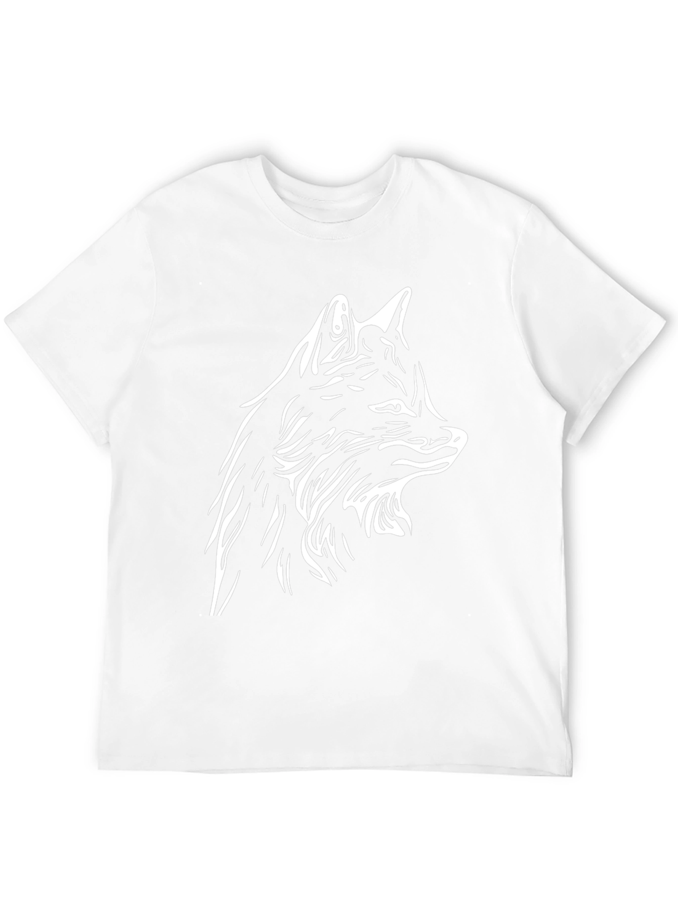 Wolf Graphic Black T-Shirt - Stylish Mens Tee