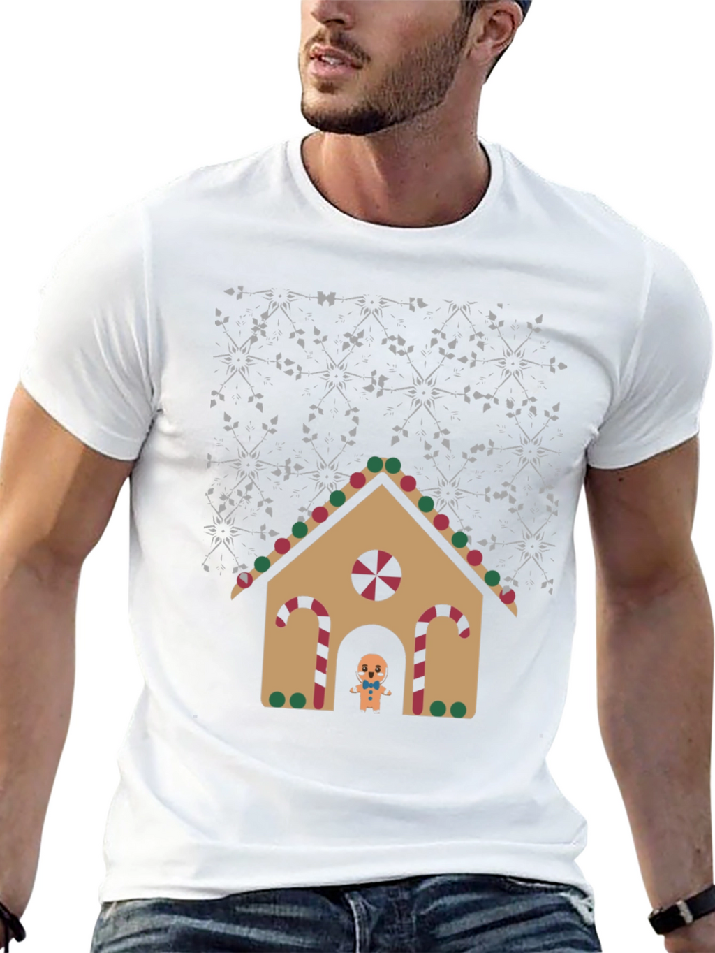 Gingerbread House Graphic Tee - Holiday Cheer!