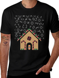Gingerbread House Graphic Tee - Holiday Cheer!