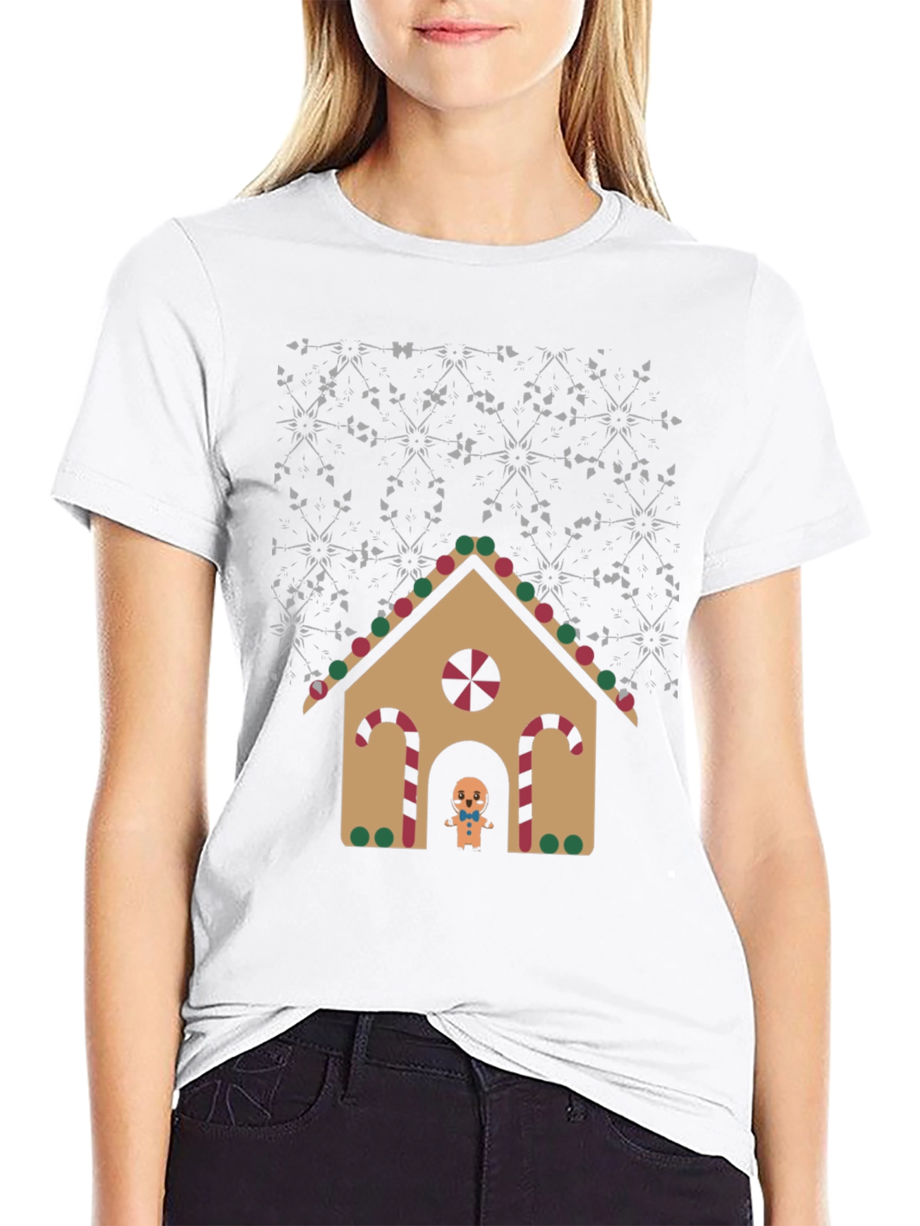 Gingerbread House Graphic Tee - Holiday Cheer!