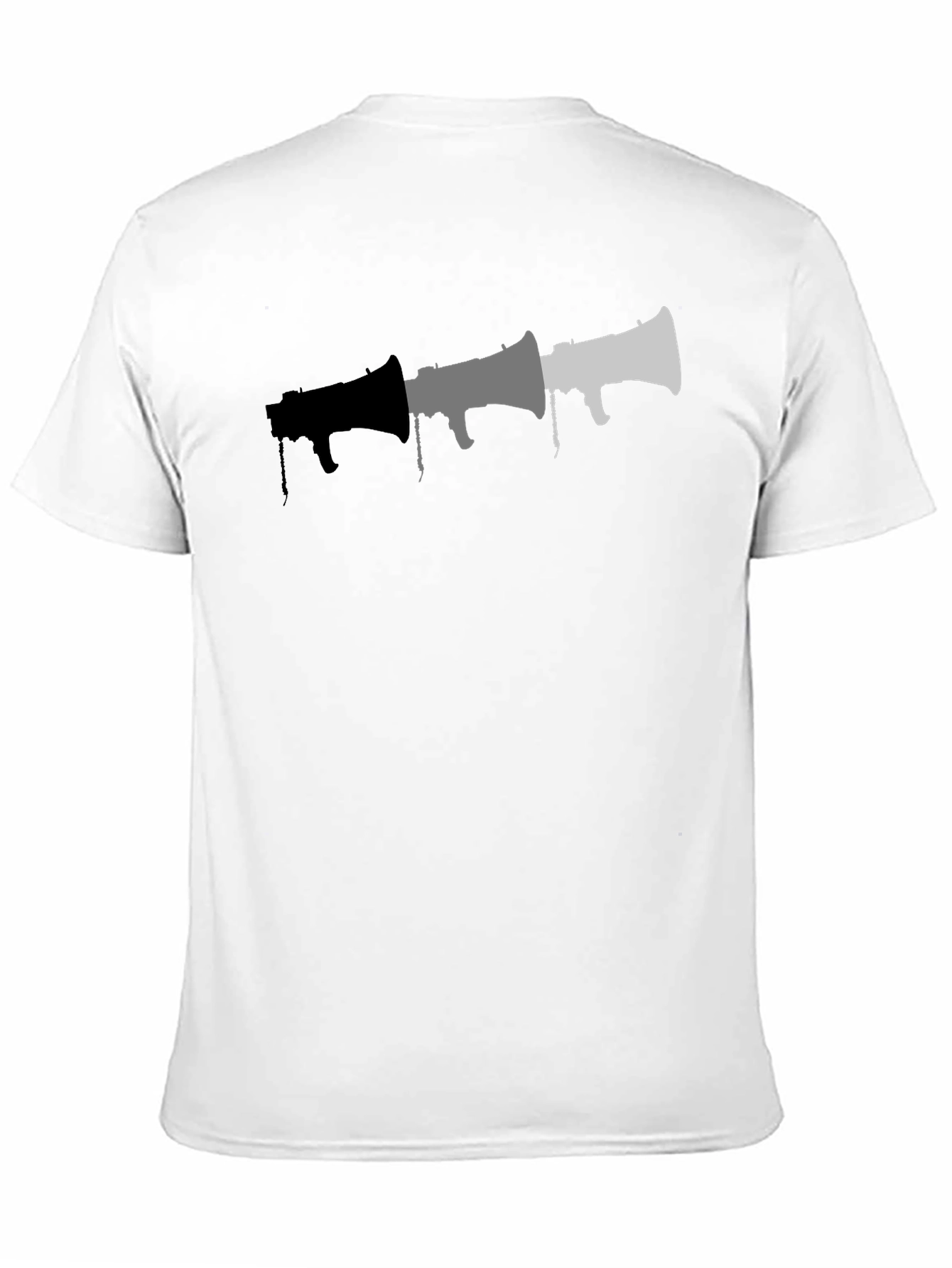 Graphic Megaphone T-Shirt - Black