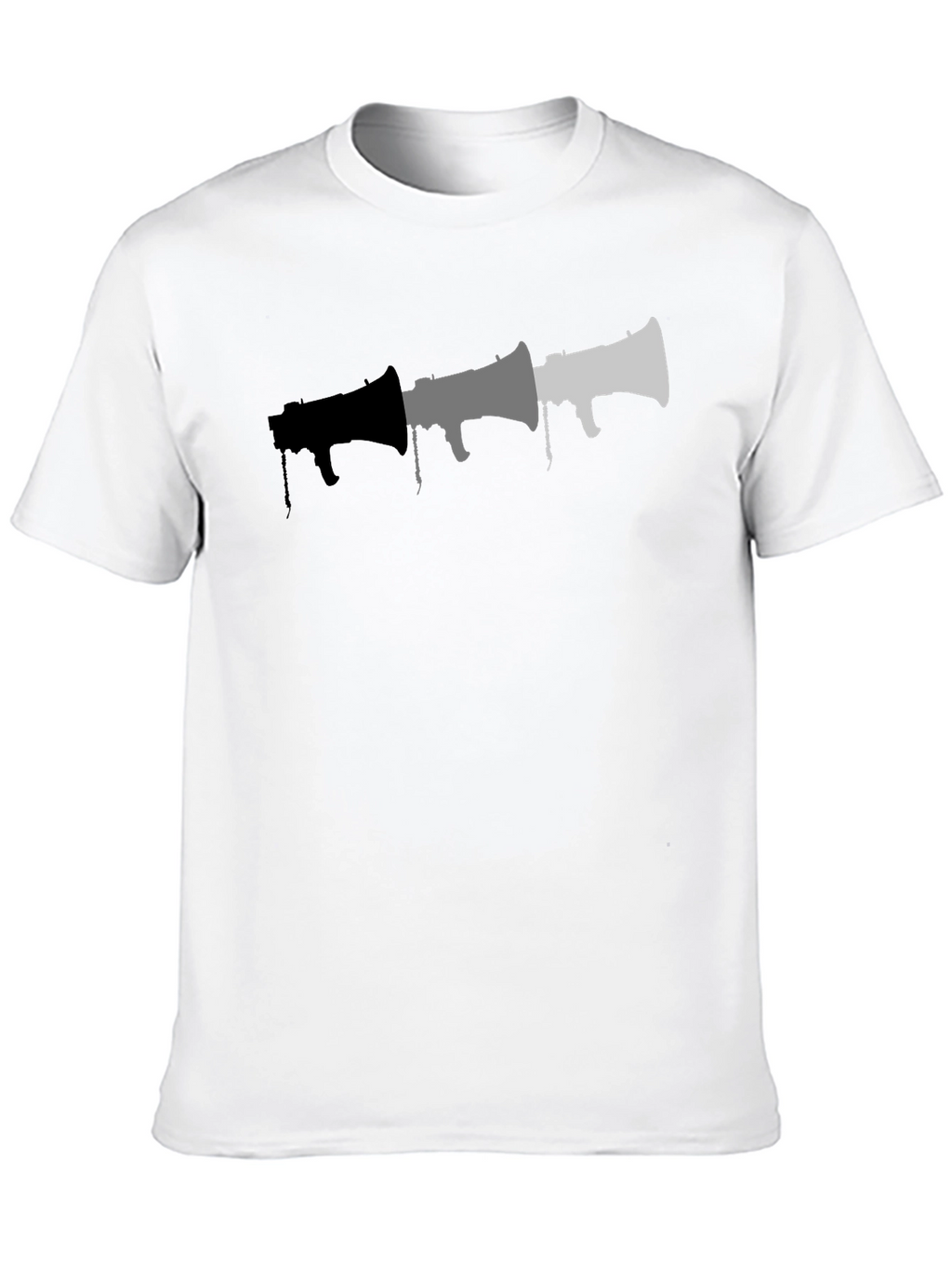 Graphic Megaphone T-Shirt - Black