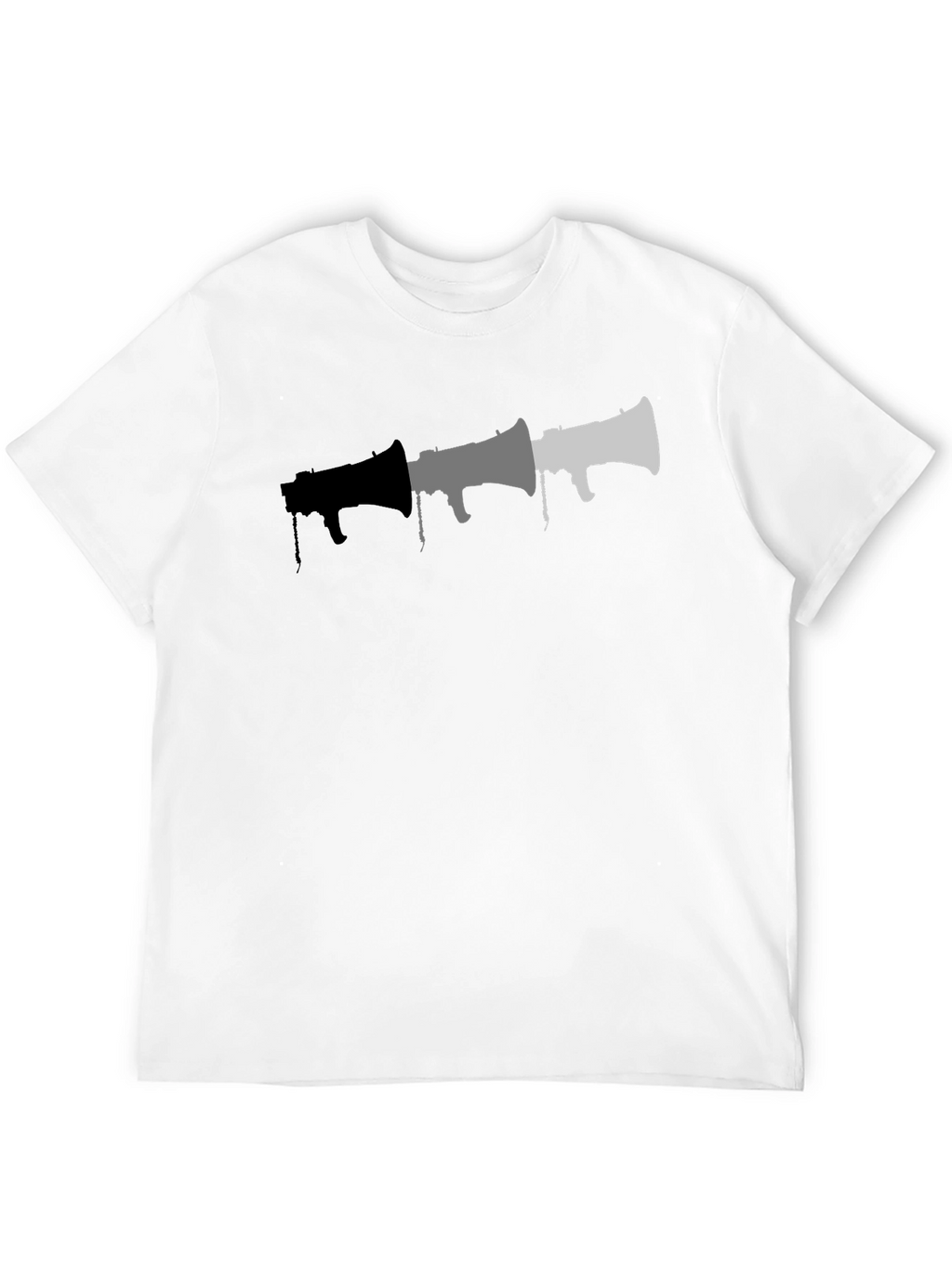 Graphic Megaphone T-Shirt - Black
