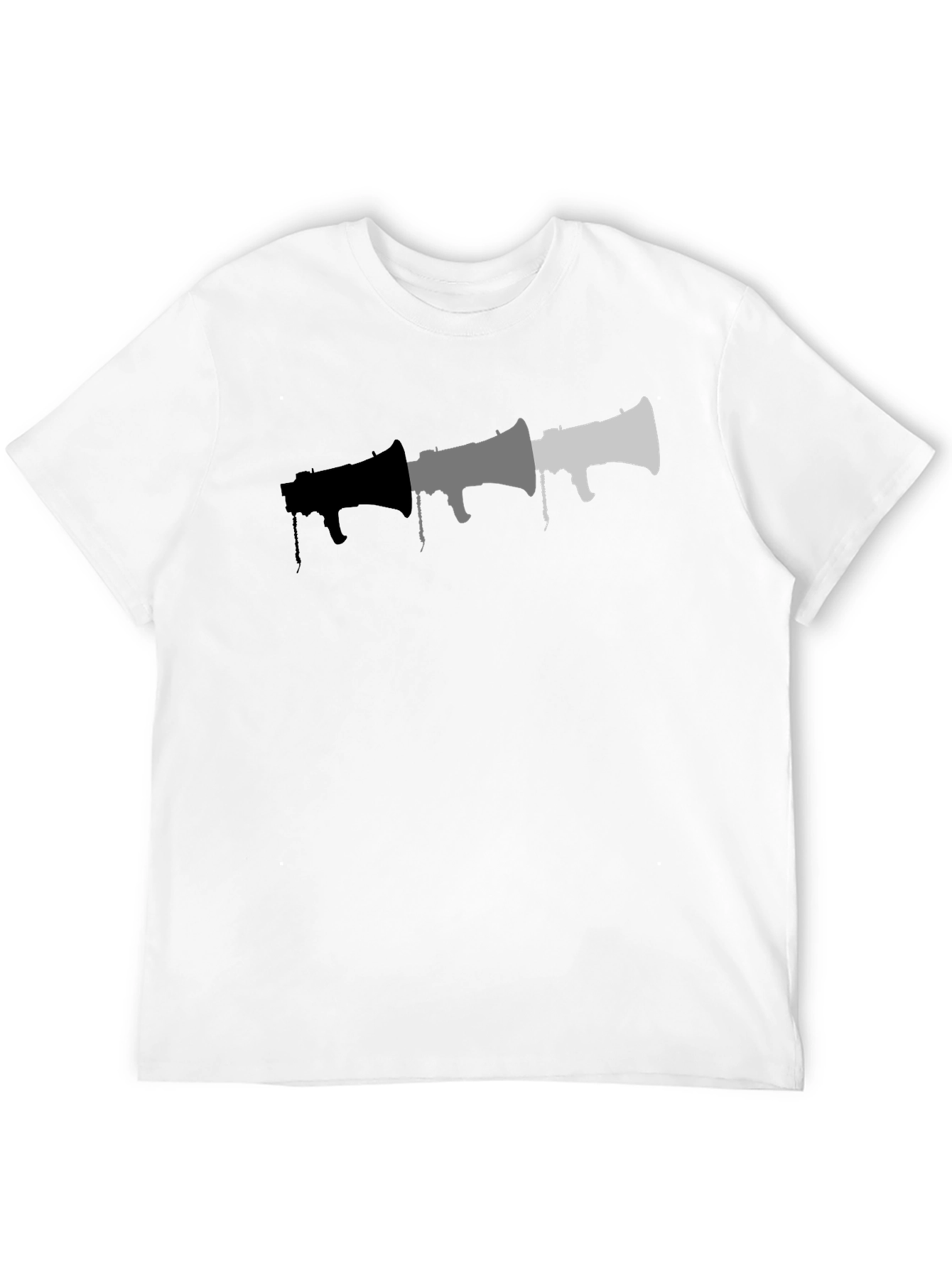Graphic Megaphone T-Shirt - Black
