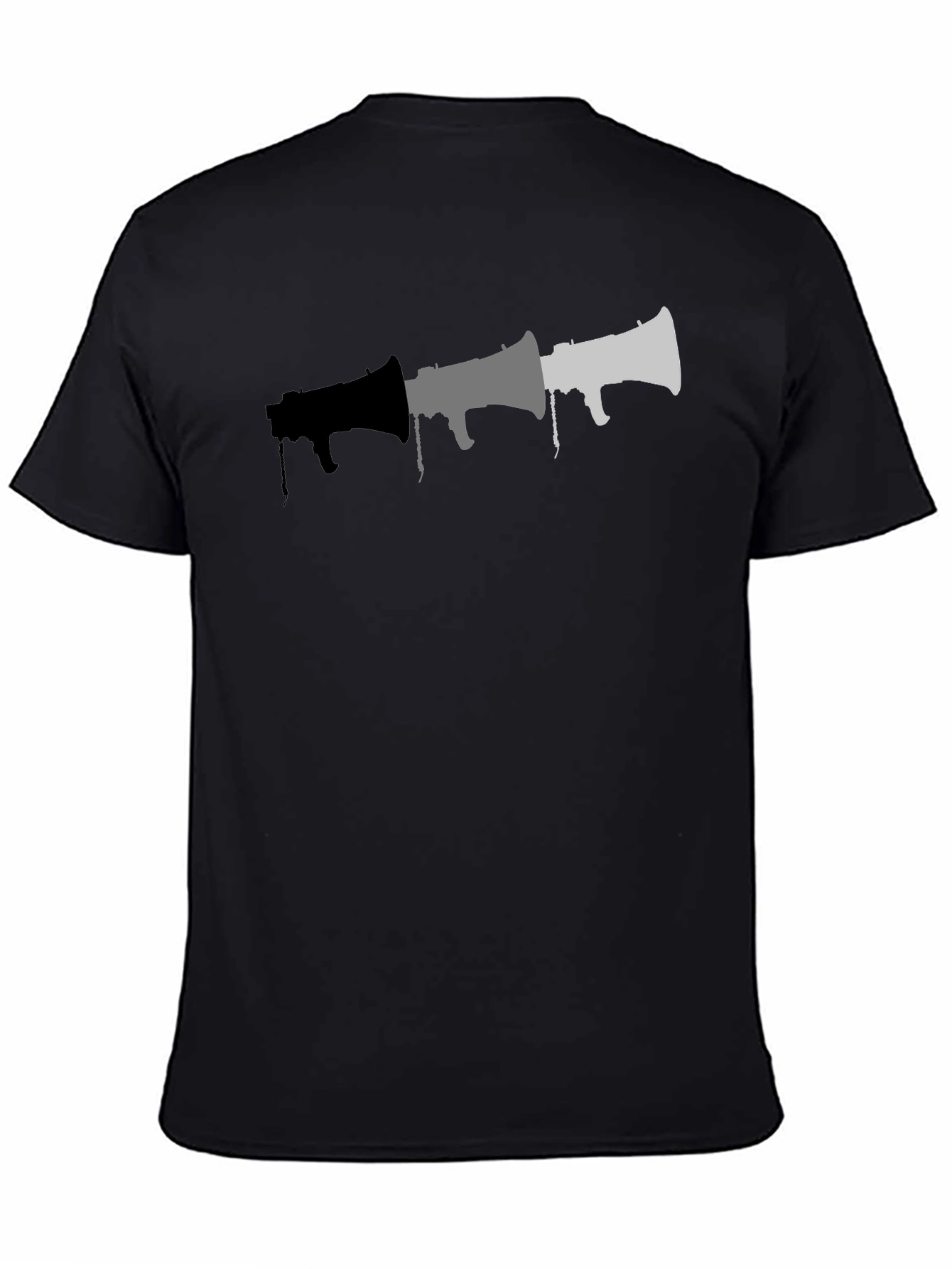 Graphic Megaphone T-Shirt - Black