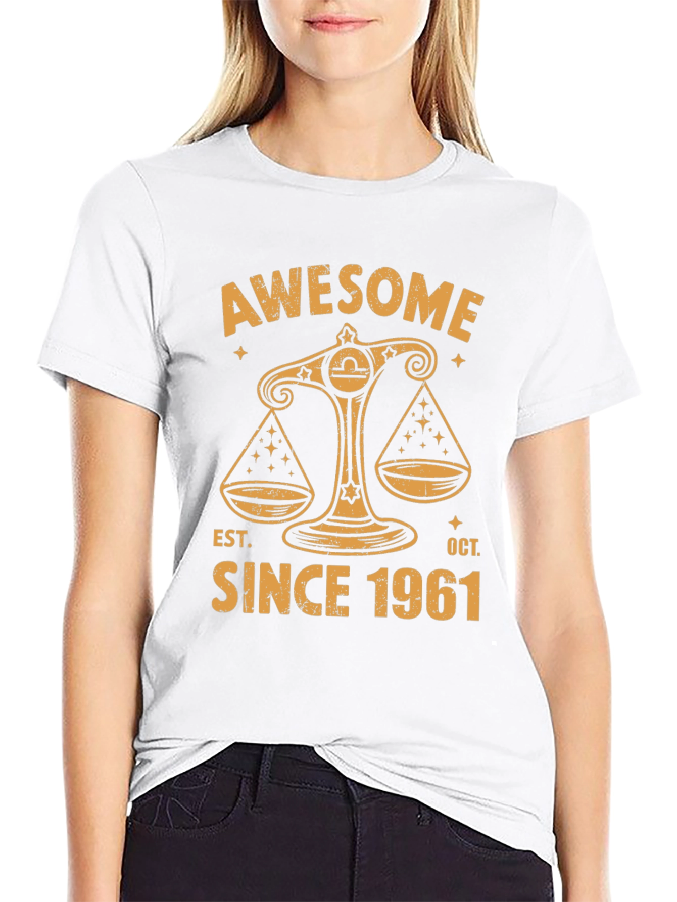 Awesome Since 1961 T-Shirt - Libra Zodiac