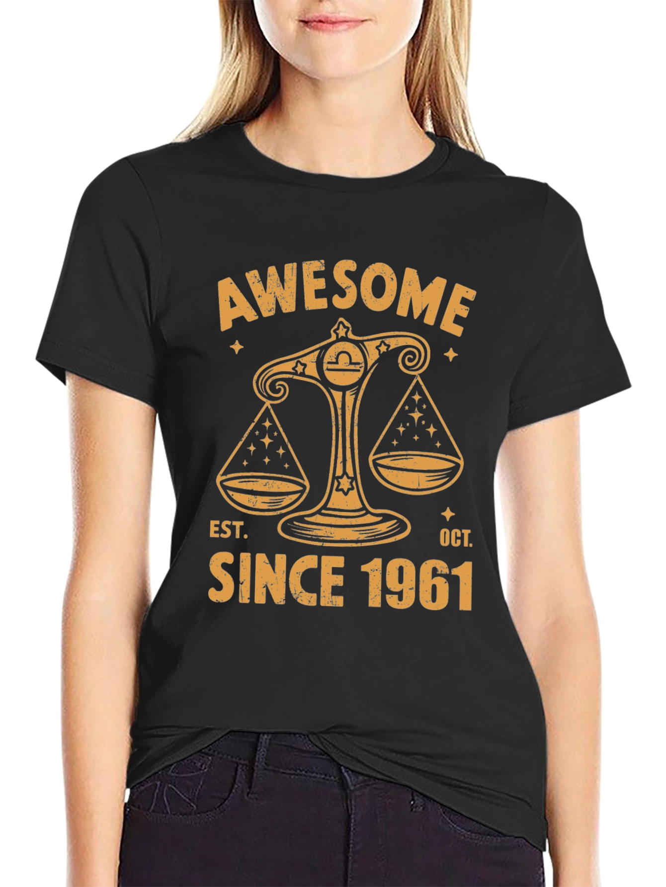 Awesome Since 1961 T-Shirt - Libra Zodiac