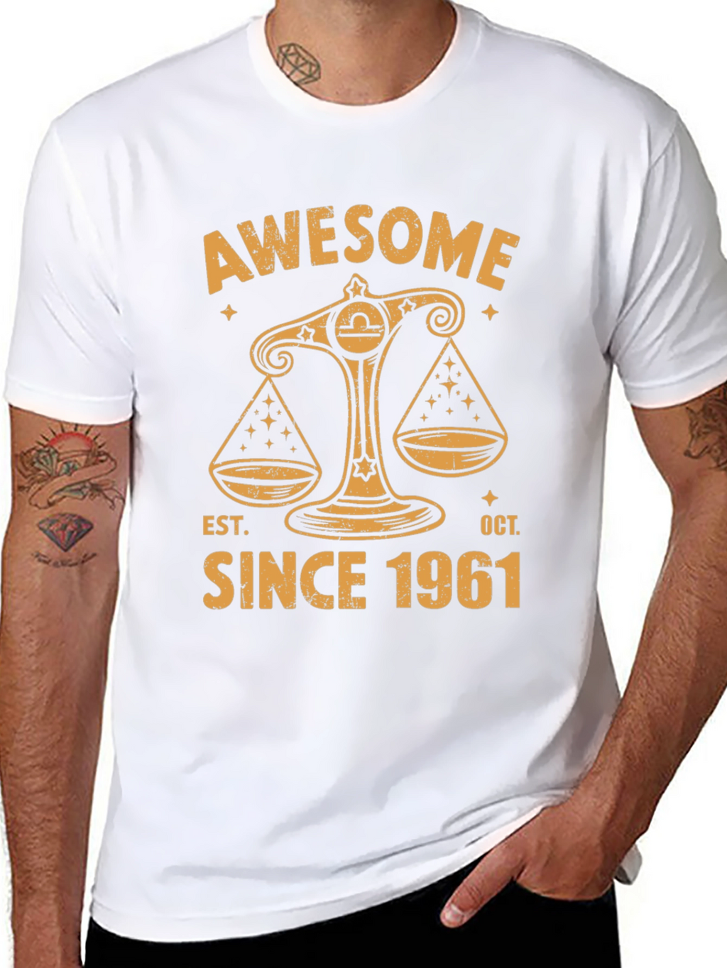 Awesome Since 1961 T-Shirt - Libra Zodiac