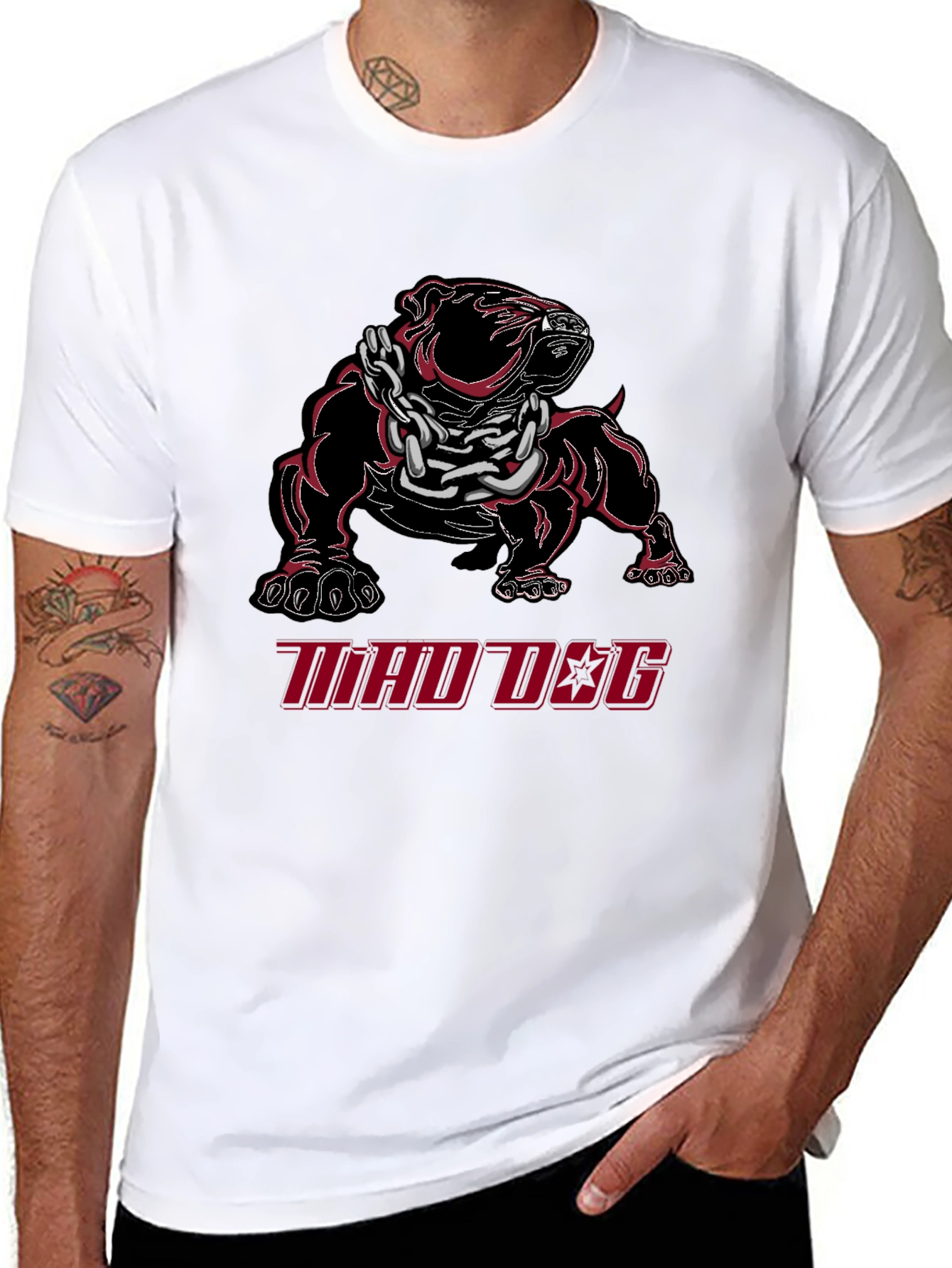 Mad Dog Graphic Tee - Black