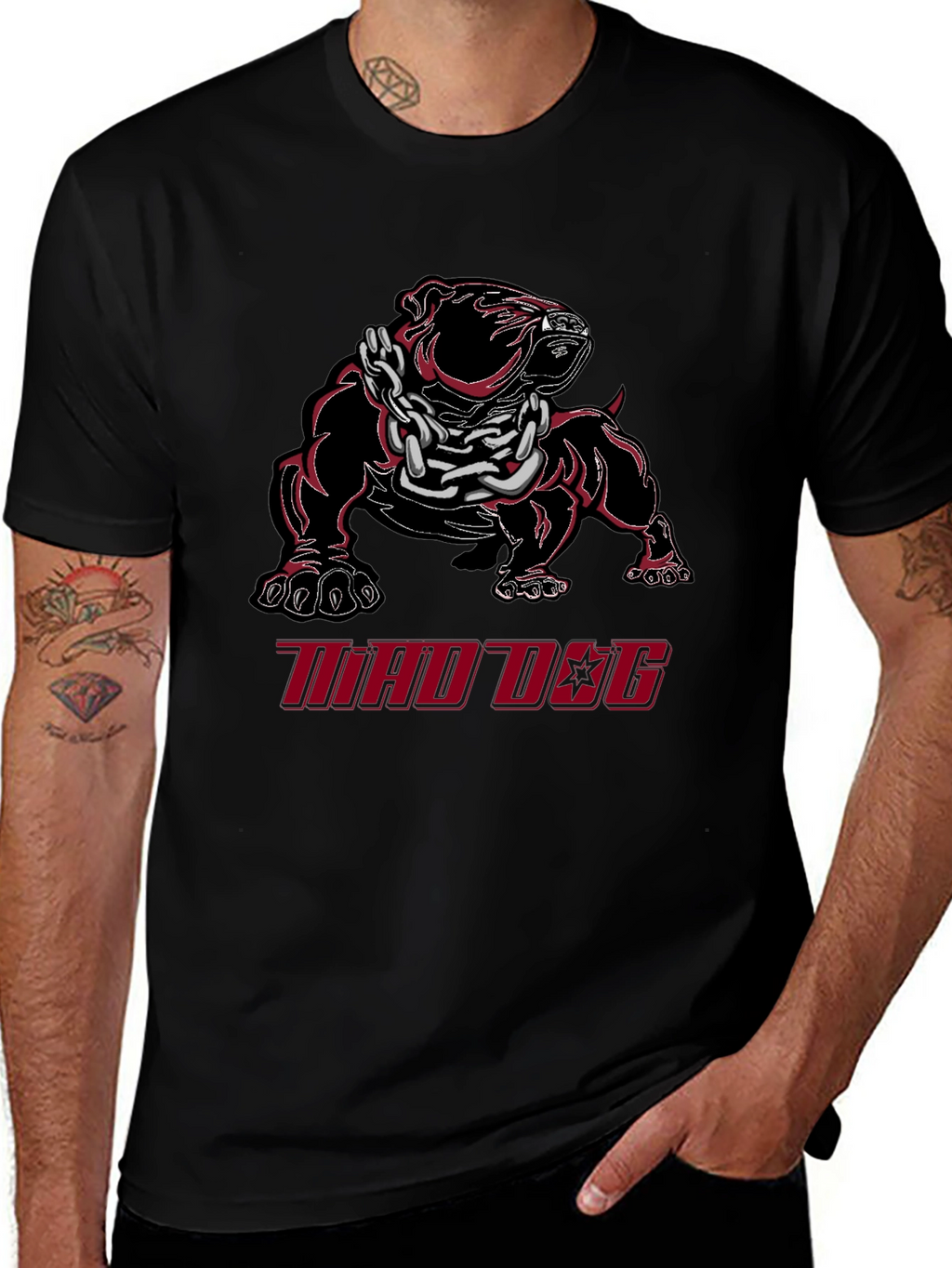 Mad Dog Graphic Tee - Black