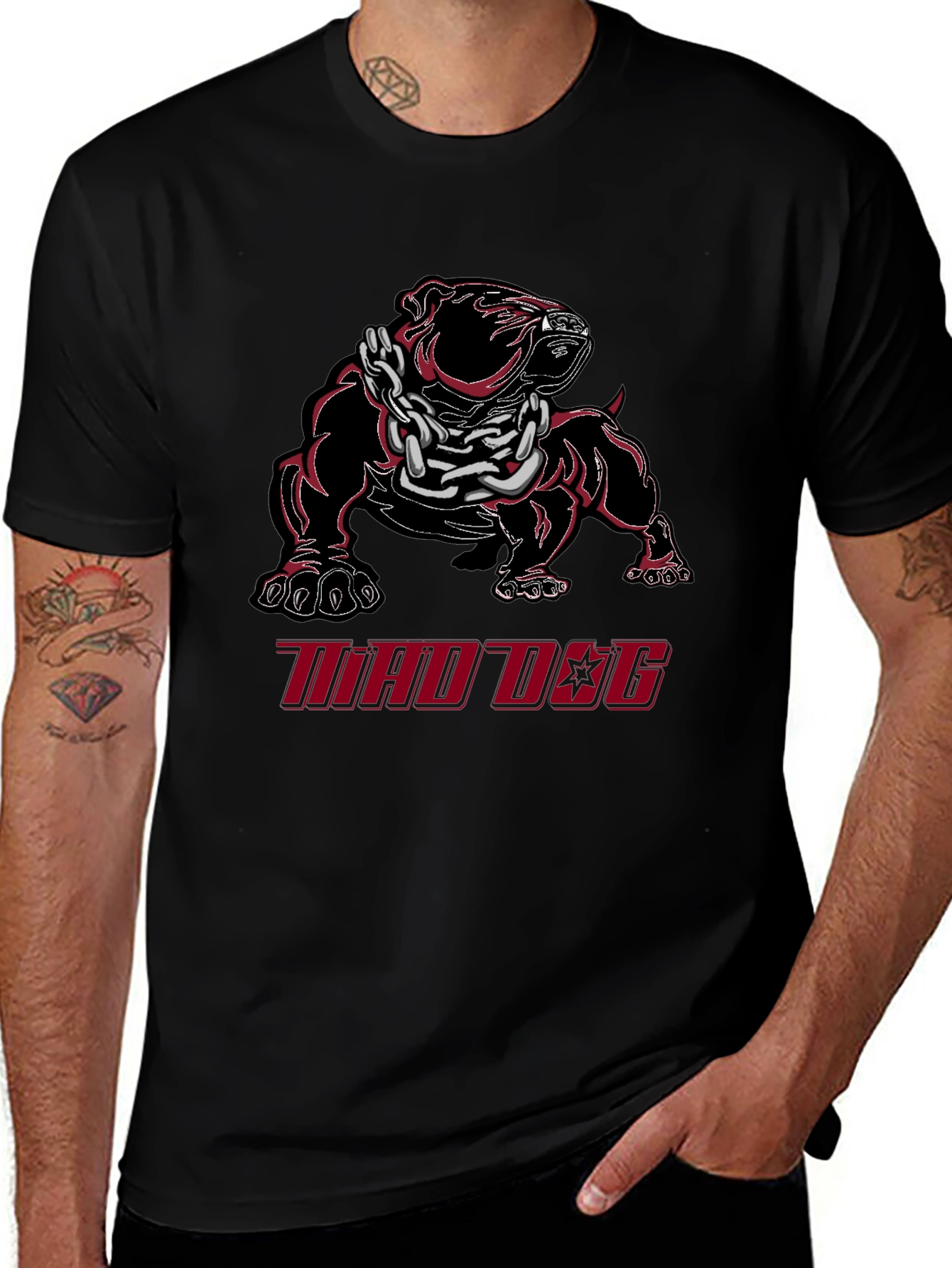 Mad Dog Graphic Tee - Black