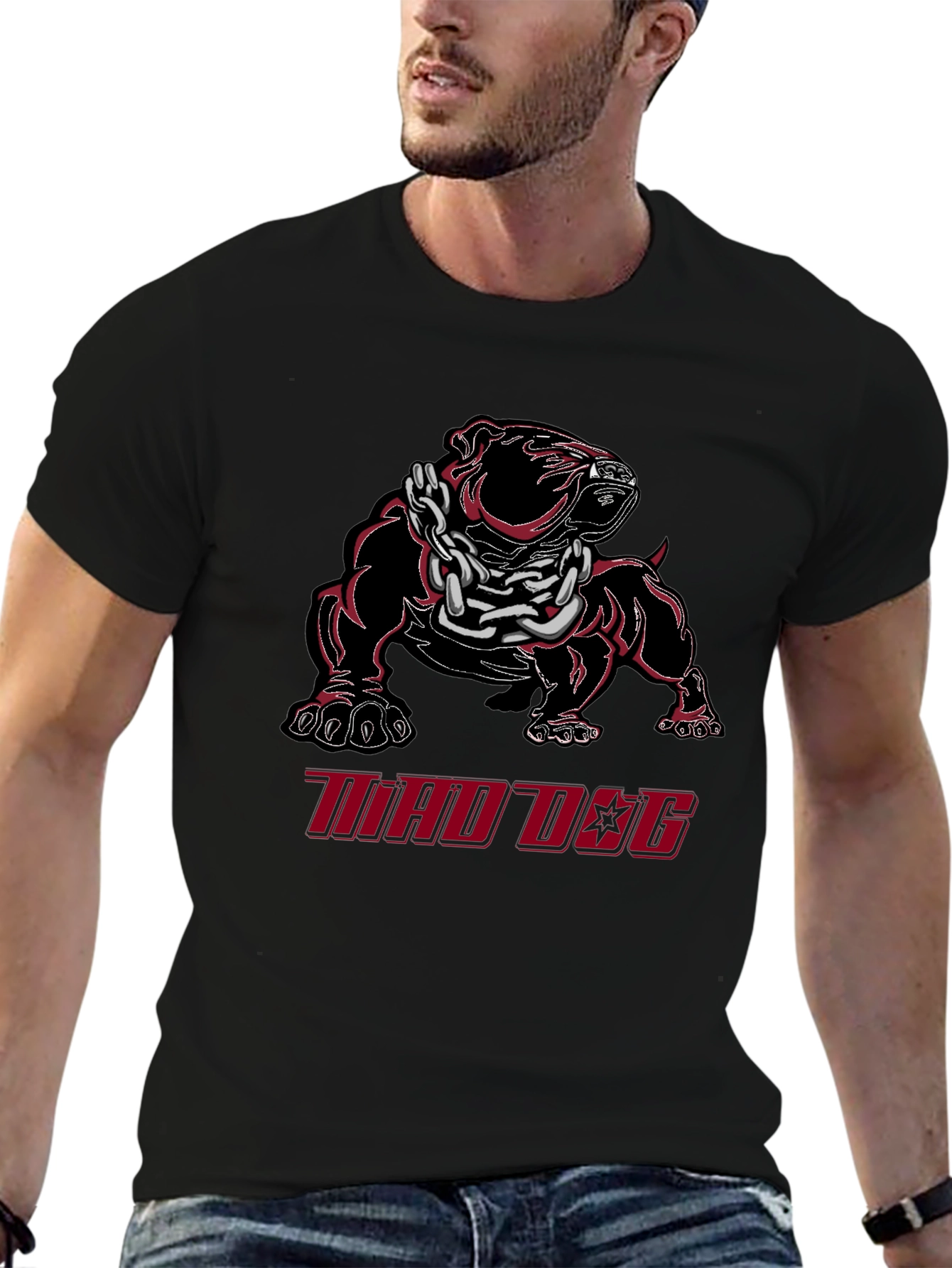 Mad Dog Graphic Tee - Black